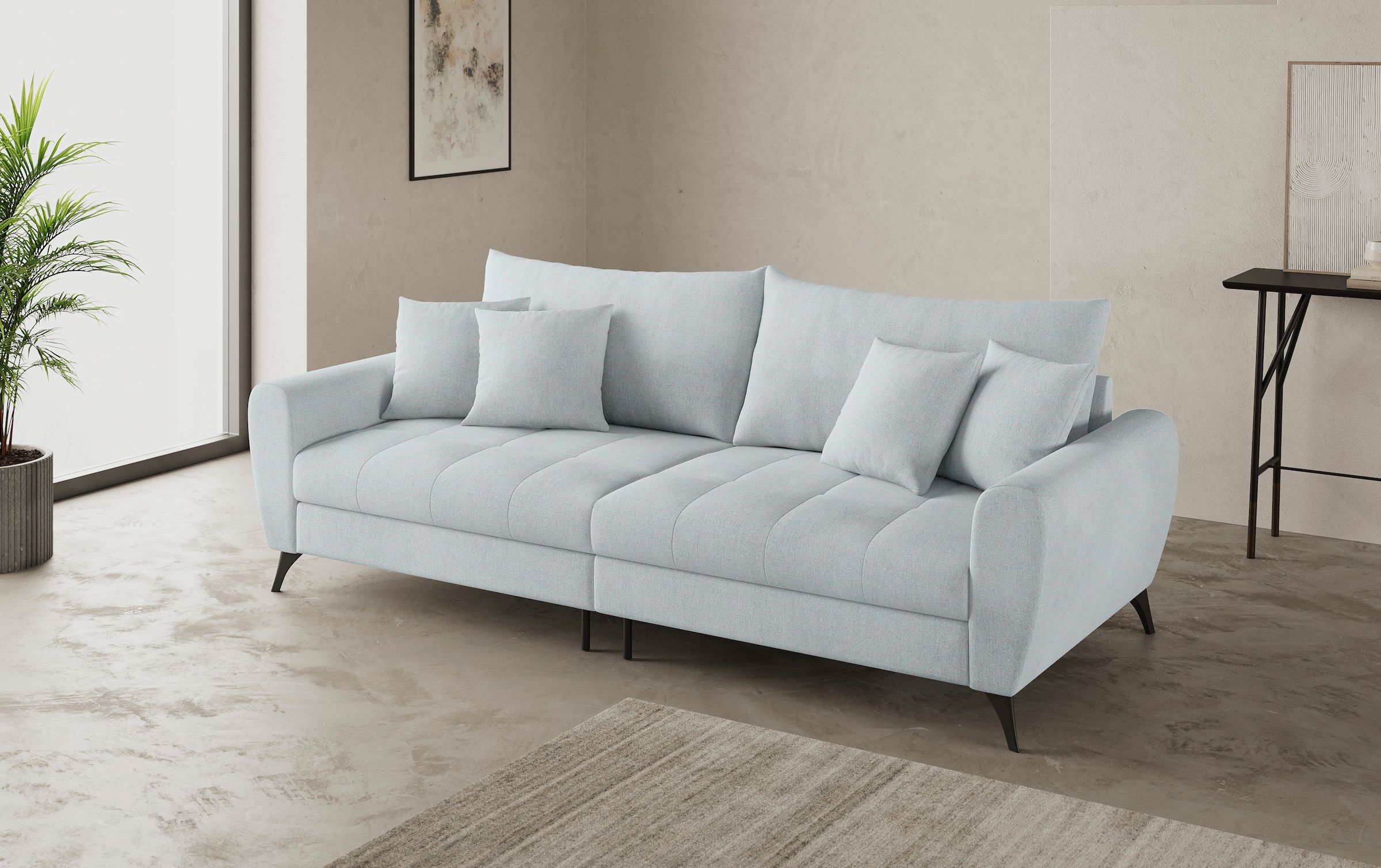 Mr. Couch Big-Sofa »Blackburn II«, Wahlweise mit Kaltschaumpolsterung bis 140 kg belastbar