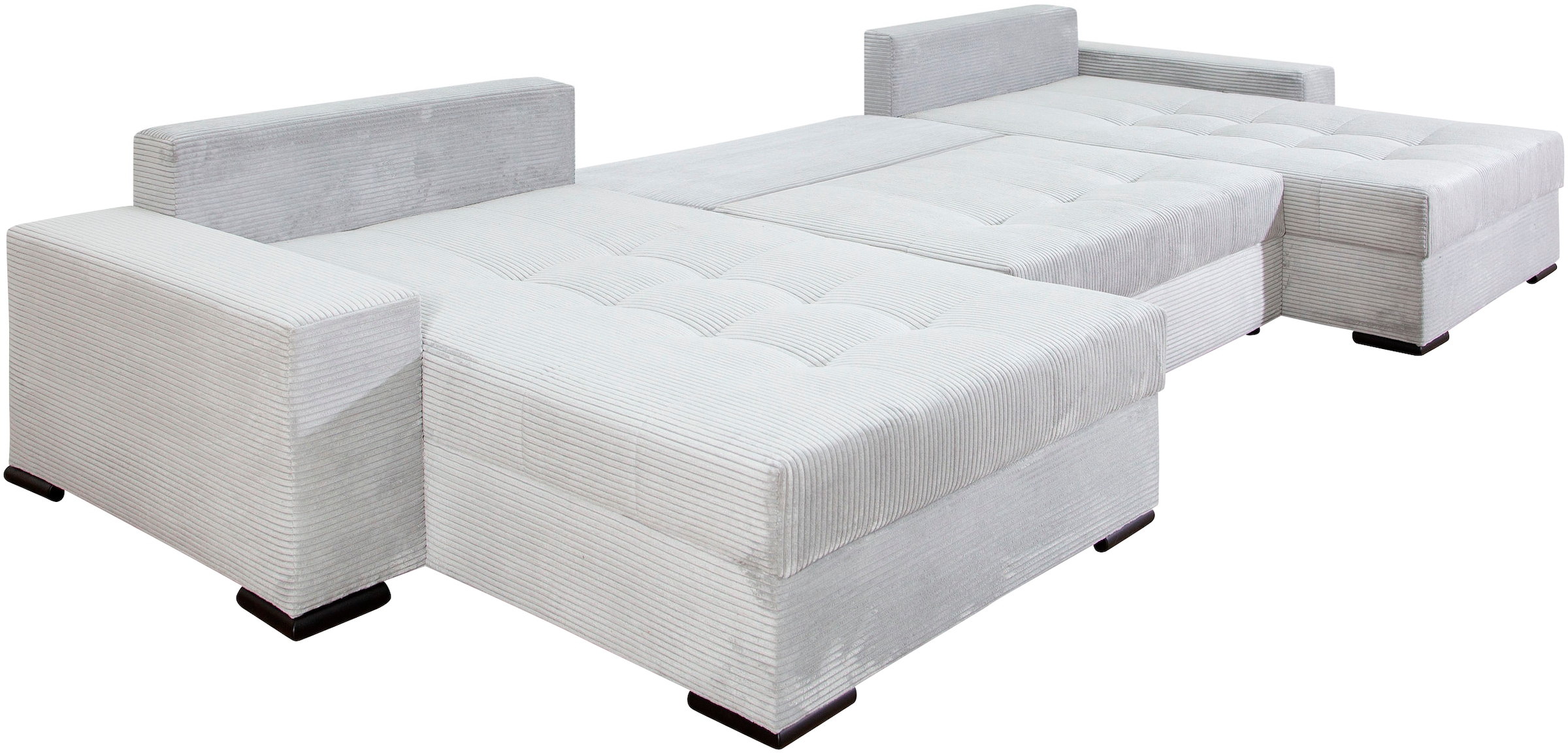 COLLECTION AB Wohnlandschaft »XXXL-Josy Relax U-Form Breite 352 cm, mit 2 gleich großen Recamieren«, inkl. Bettfunktion, Bettkasten, mit 4 Rückenkissen in zwei Größen