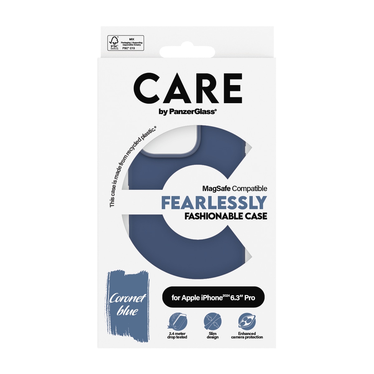 CARE by PanzerGlass Handyhülle »Fashionable Case für Apple iPhone 16 Pro«, Backcover, Schutzhülle, Handyschutzhülle, Case, Schutzcase, stoßfest