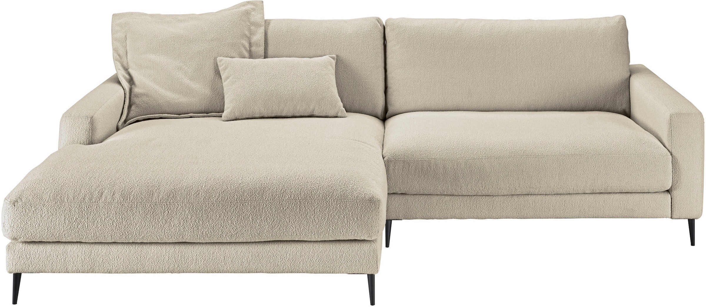 INOSIGN Ecksofa »Downtown, B/T/H: 272/190/84 cm L-Form« weicher Sitzkomfort günstig online kaufen