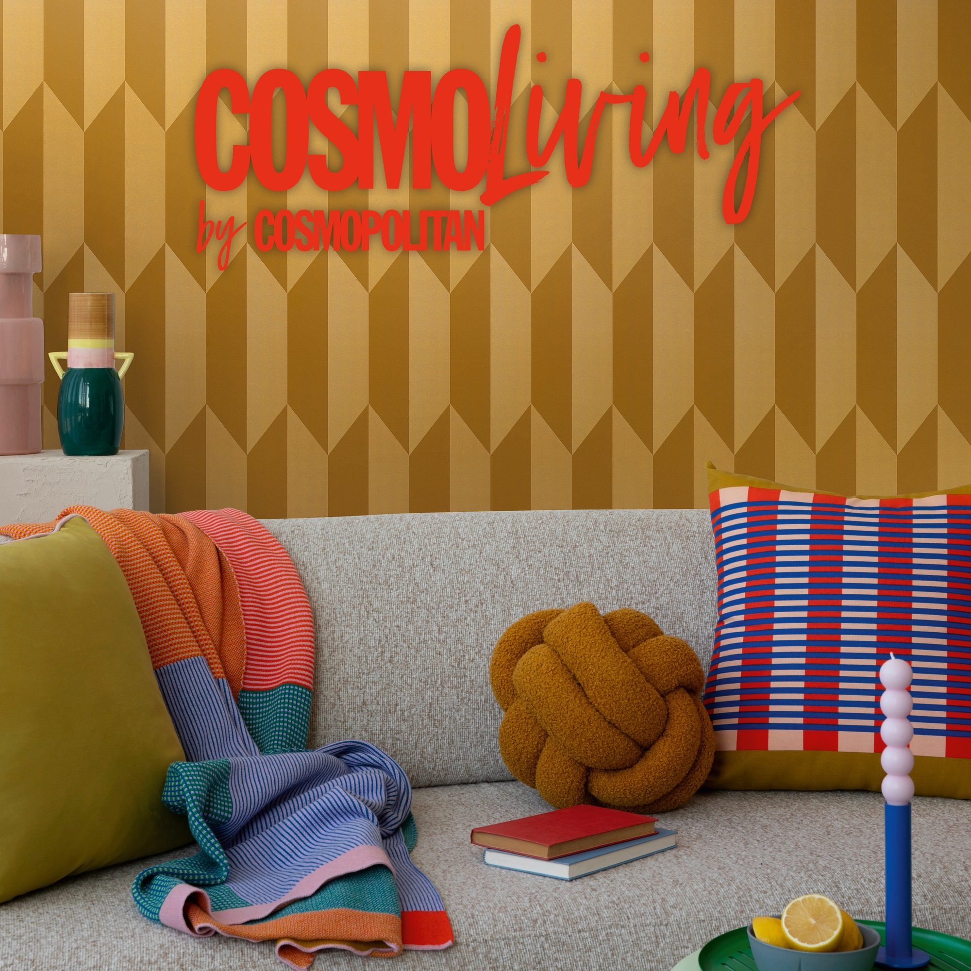 CosmoLiving by Cosmopolitan Vliestapete »Graphic Groove-Playful Tapete« glänzend strukturiert Geometrisches Design mit modernem 3D-Effekt
