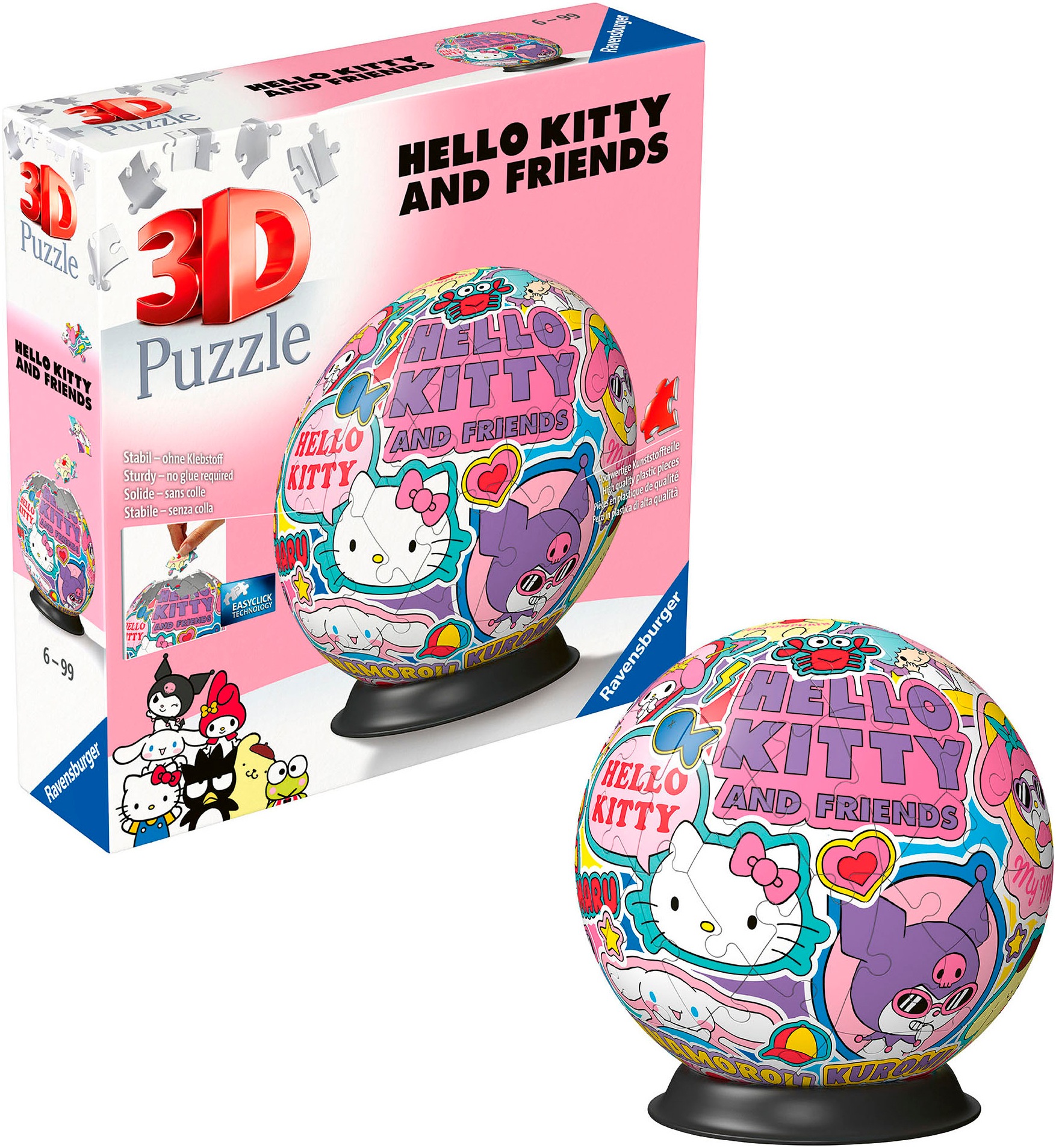 Ravensburger Puzzleball »Hello Kitty and Friends«, Made in Europe
