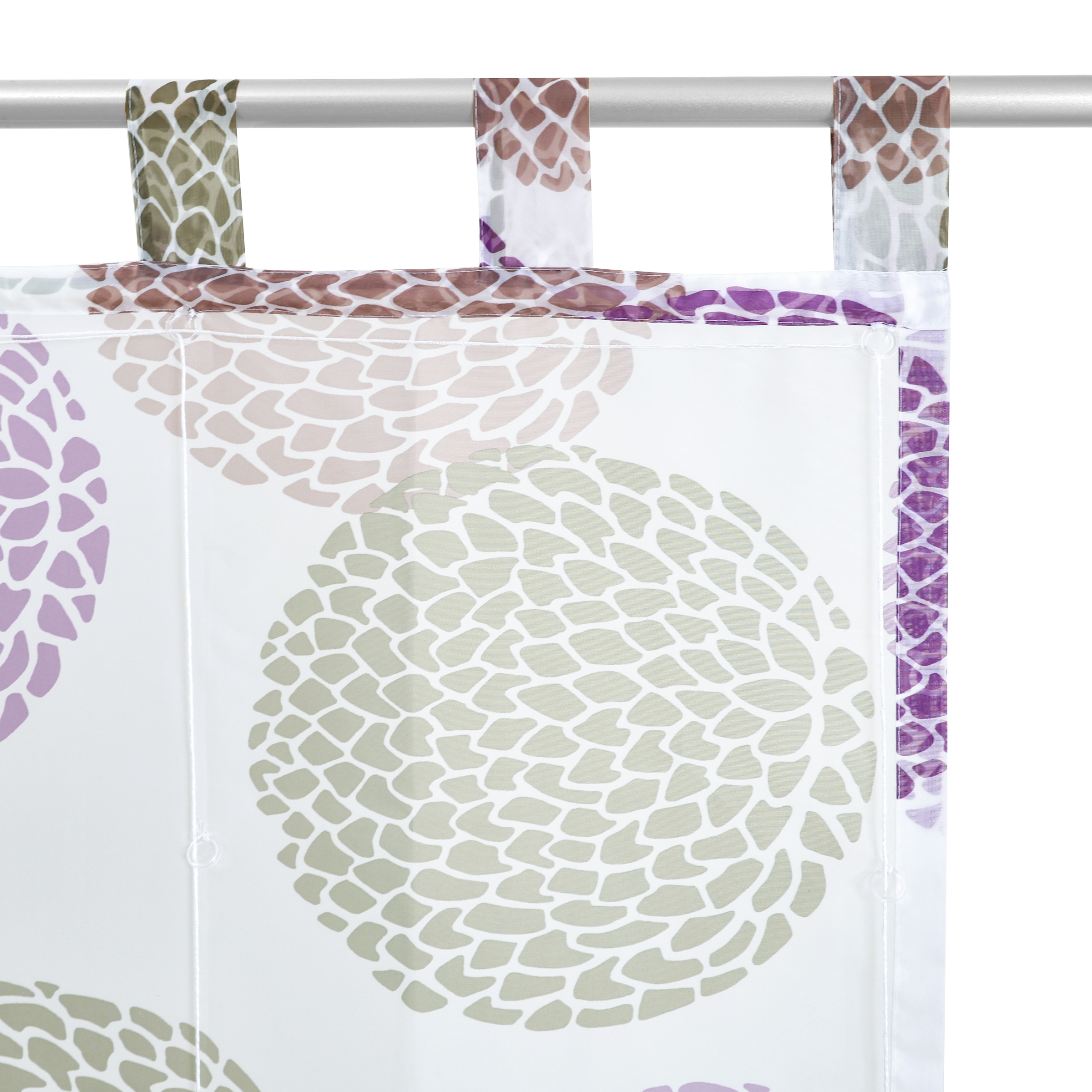 my home Raffrollo »Belem«, mit Schlaufen, Transparent, Voile, Polyester