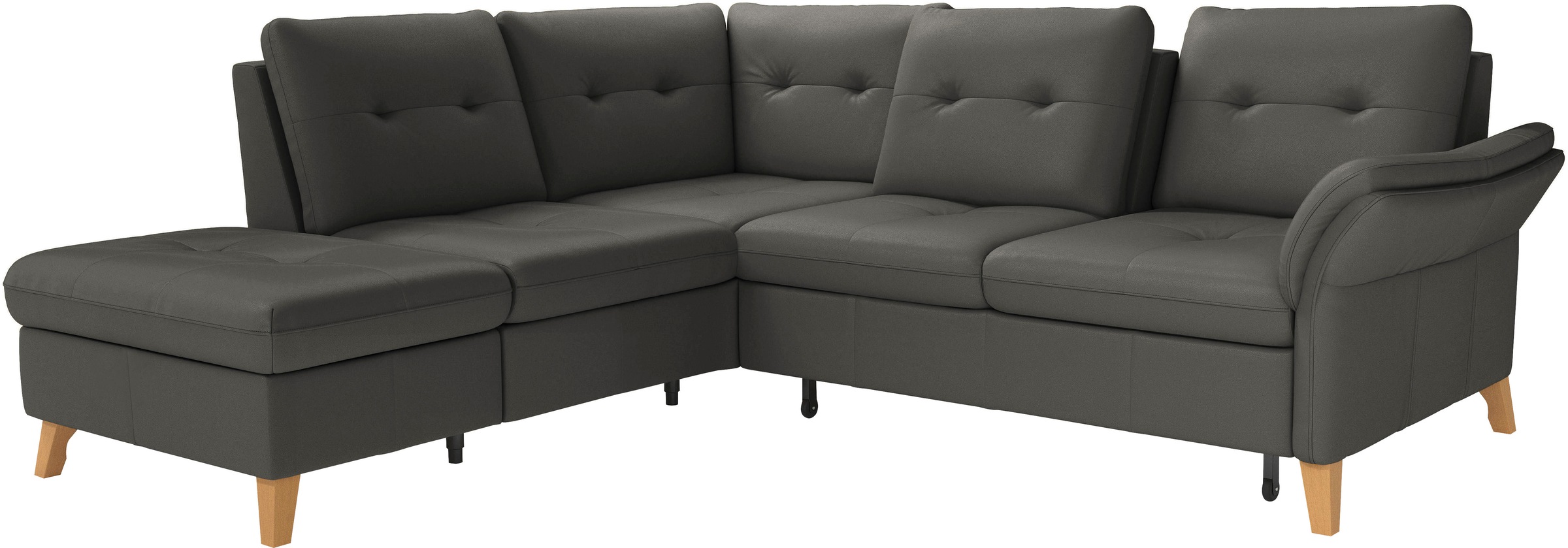 sit&more Ecksofa »Göteborg«, inkl. Sitztiefenverstellung, wahlweise mit Bettfunktion & Bettkasten
