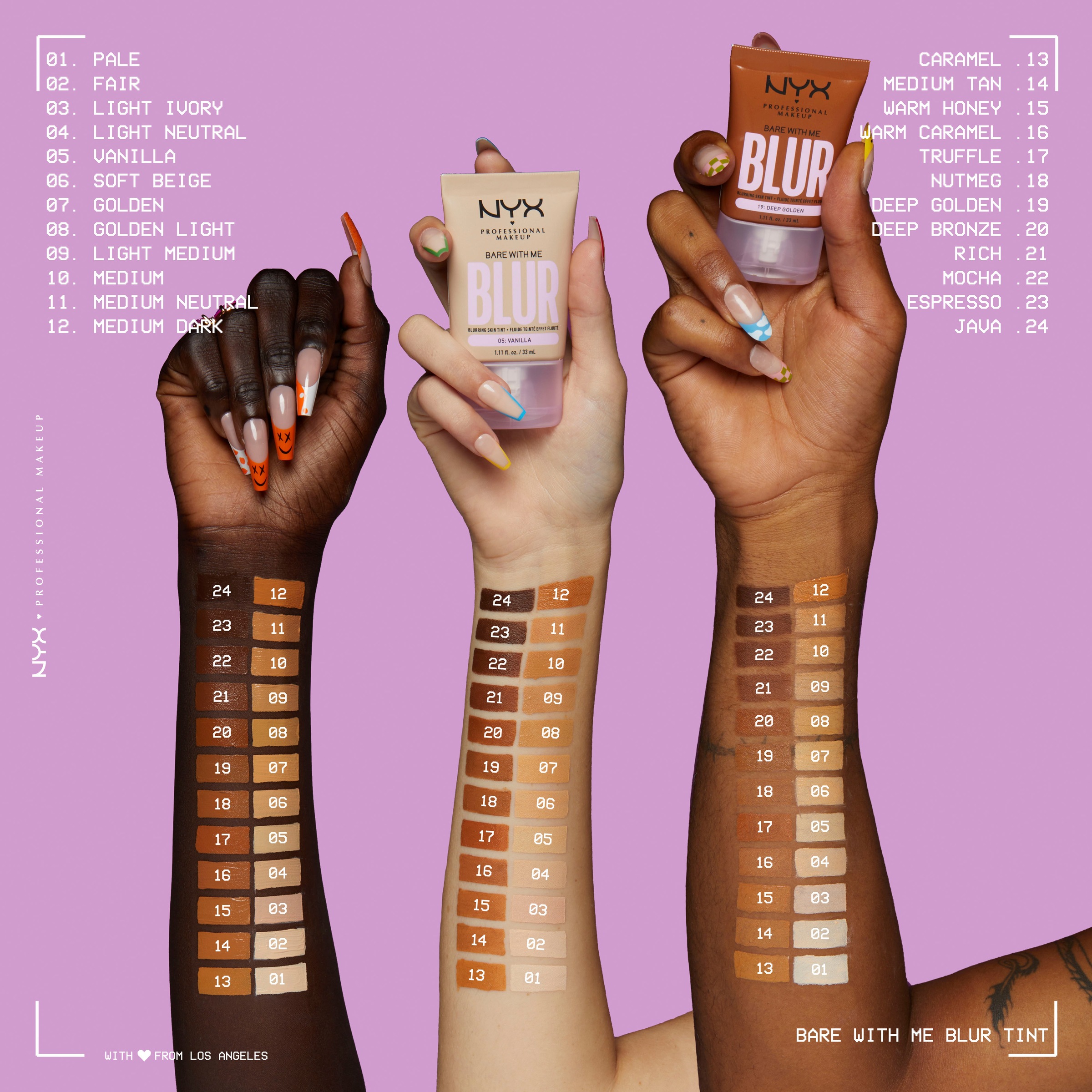NYX PROFESSIONAL MAKEUP Foundation »BARE WITH ME BLUR SKIN TINT« mit langanhaltender Formel