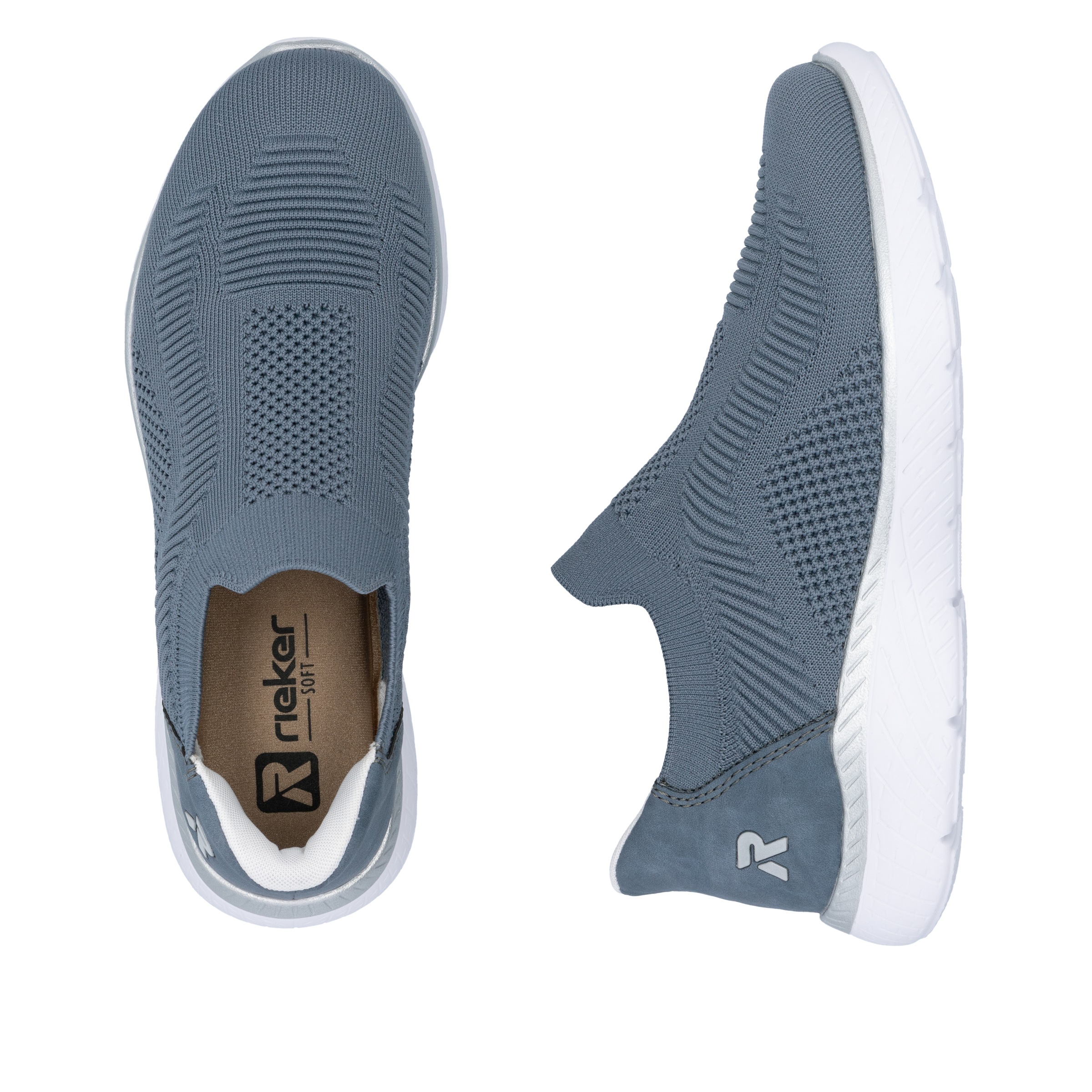 RIEKER Sport Slip-On Sneaker »Ready2GO«, Slipper, Halbschuh, Freizeitschuh mit MemoSoft-Innensohle