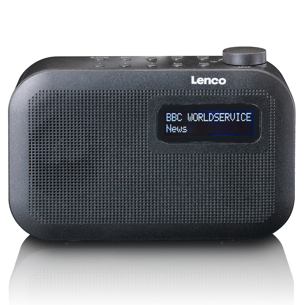 Lenco Digitalradio (DAB+) »PDR-016BK - DAB+ Taschenradio«, (Digitalradio (DAB+)