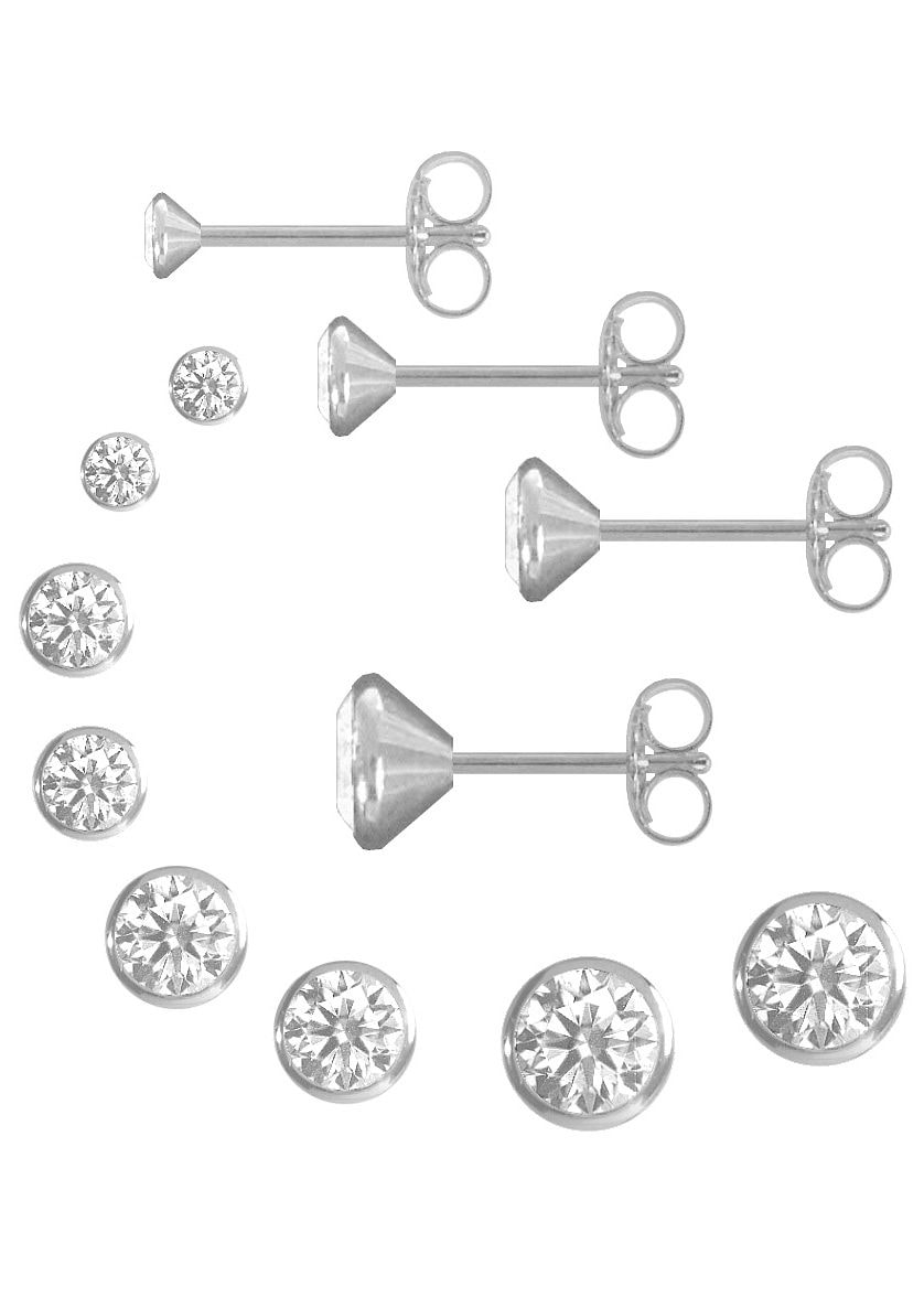 »Schmuck (Set, mit Zirkonia kaufen Geschenk, Online-Shop tlg.), Firetti im Ohrstecker-Set 8 Kelch-Optik«, (synth.) Ohrschmuck