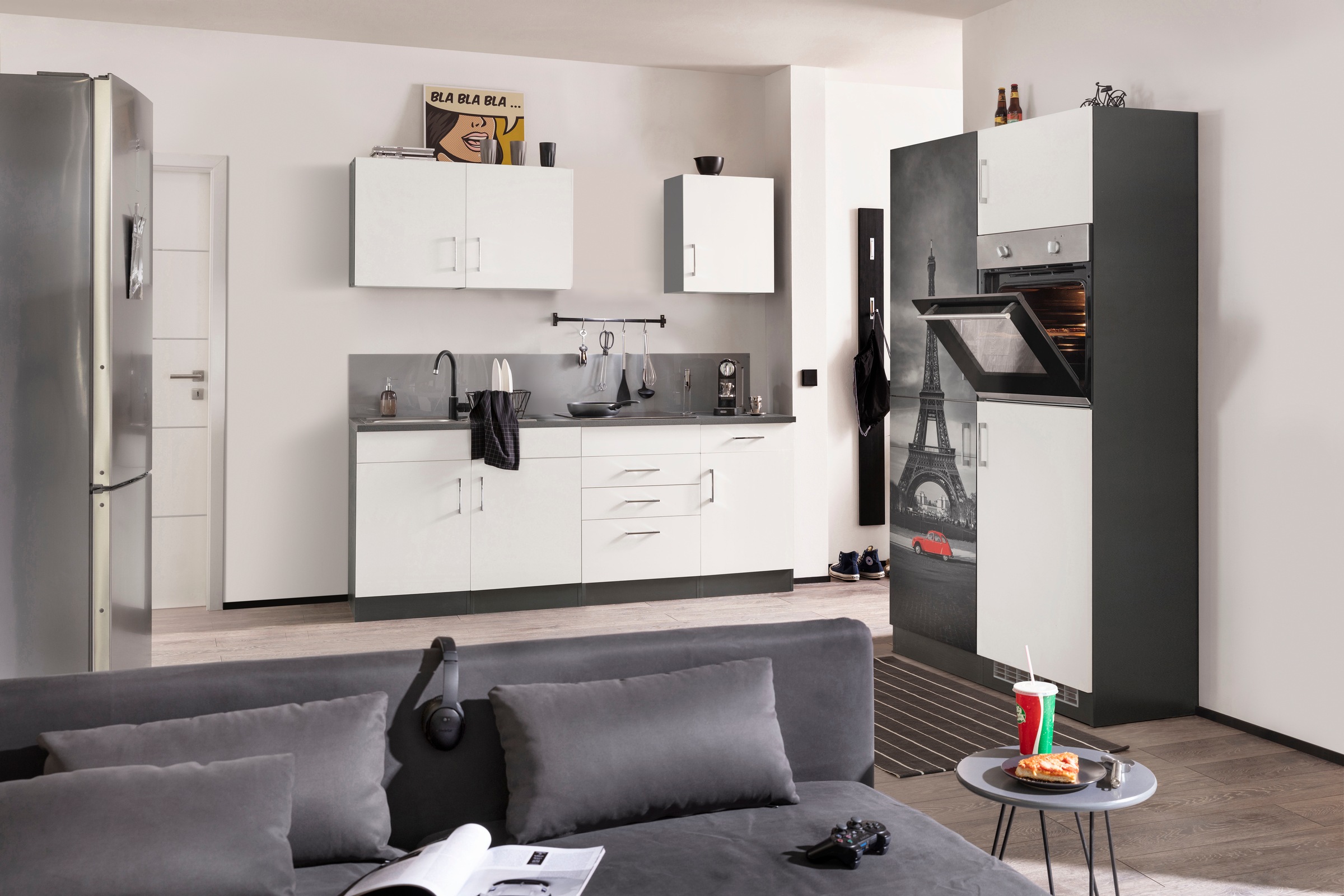 KOCHSTATION Küchenzeile »KS-Paris – Küchen mit einzigartigen Fotomotiven au günstig online kaufen