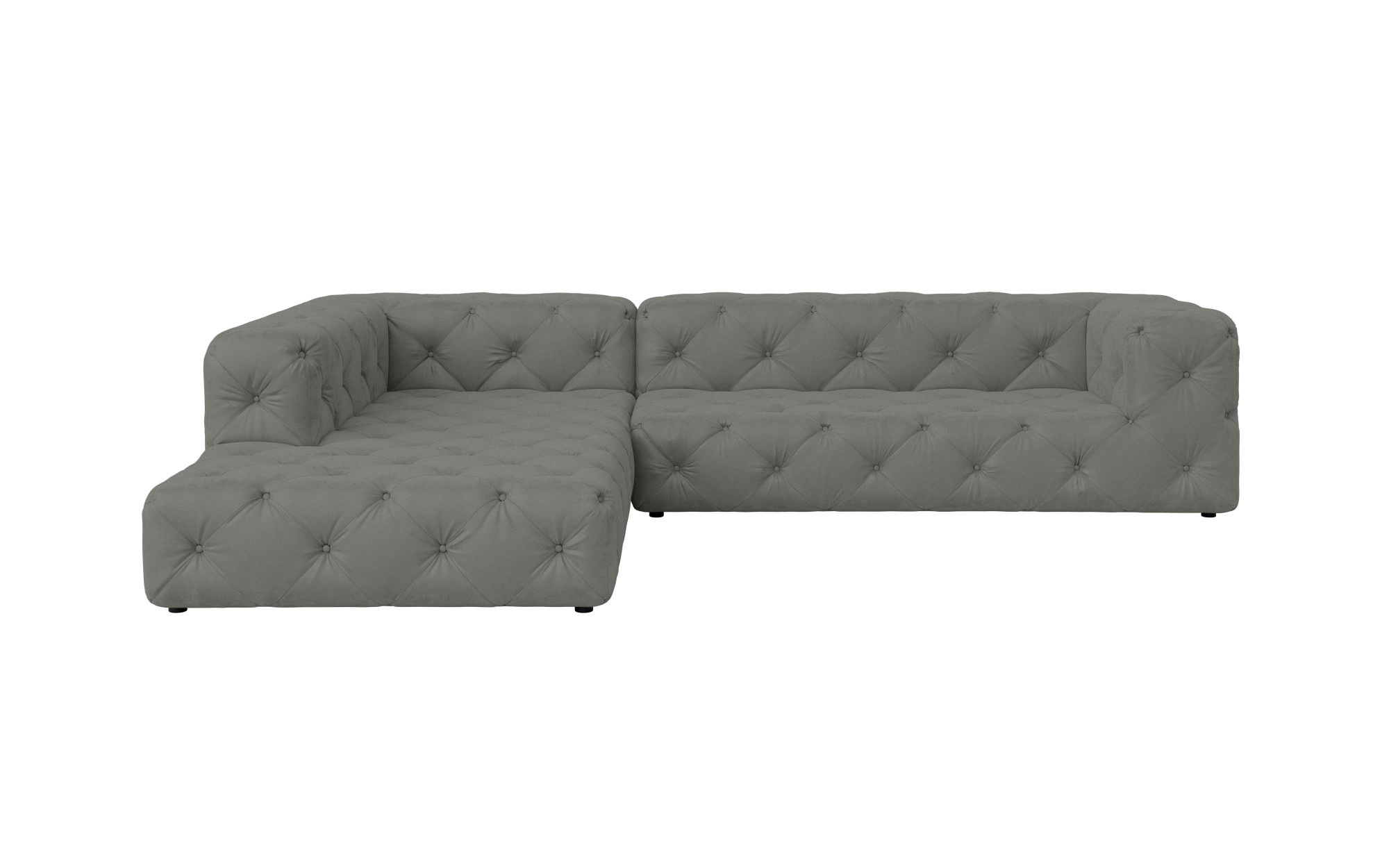 Home affaire Ecksofa »FOLLINA« L-Form, mit klassischer Chesterfield-Knopfhe günstig online kaufen