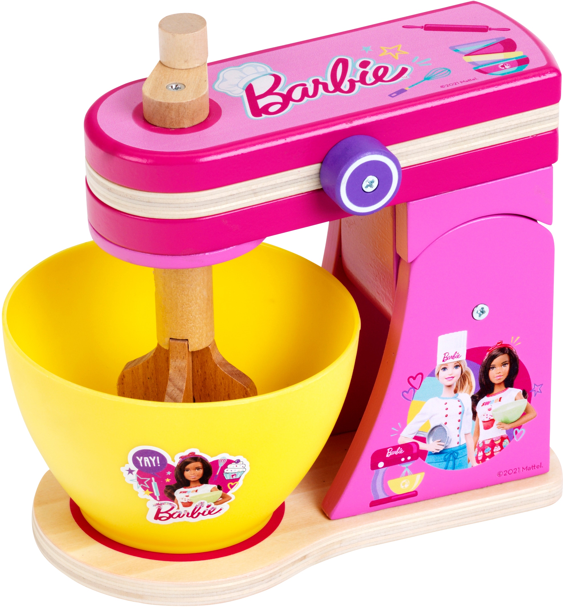 Klein Kinder-Standmixer »Barbie Küchenmaschine, Holz«