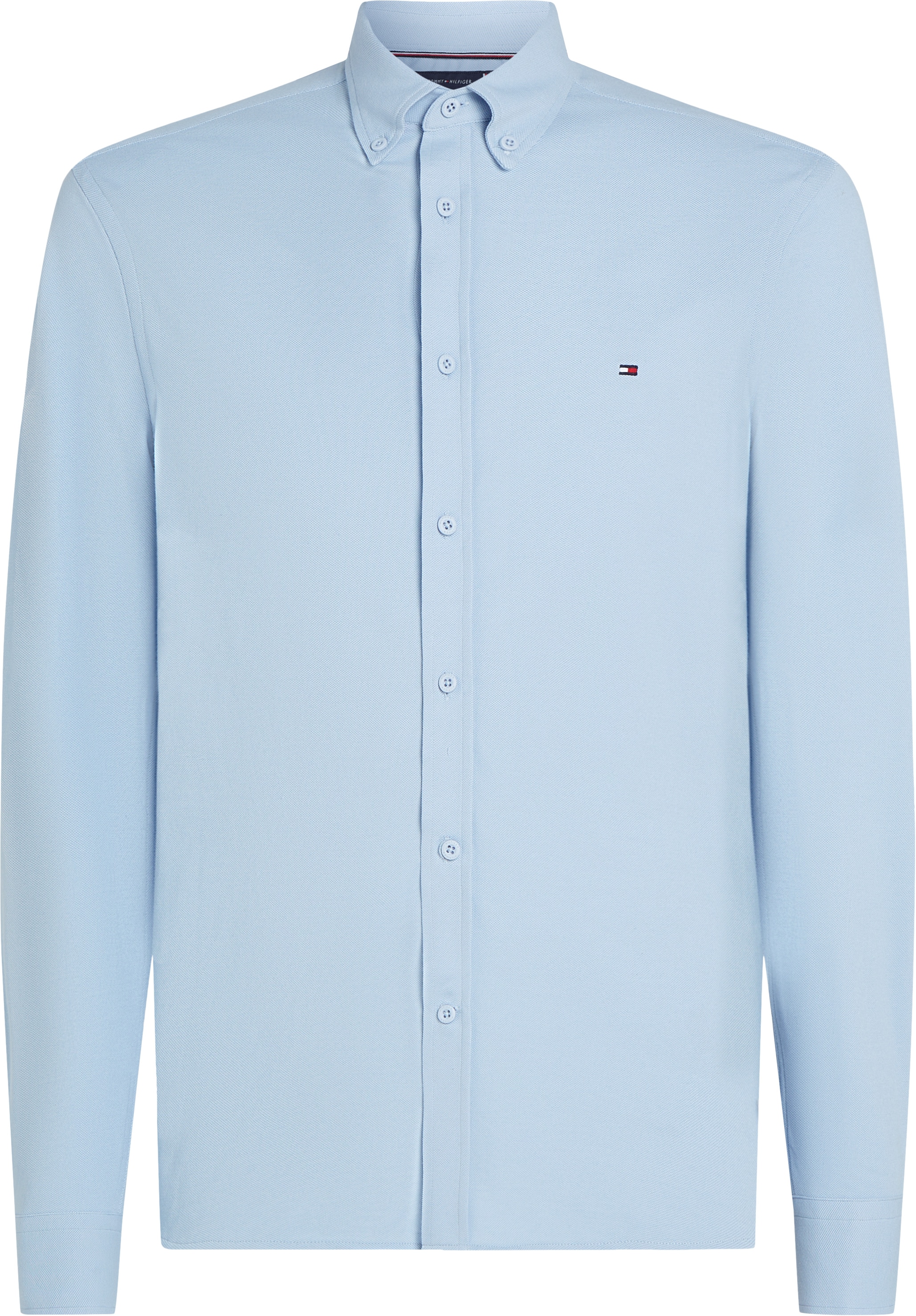 Tommy Hilfiger Businesshemd »PERFORMANCE OXF PIQUE SF SHIRT«, mit Logostickerei