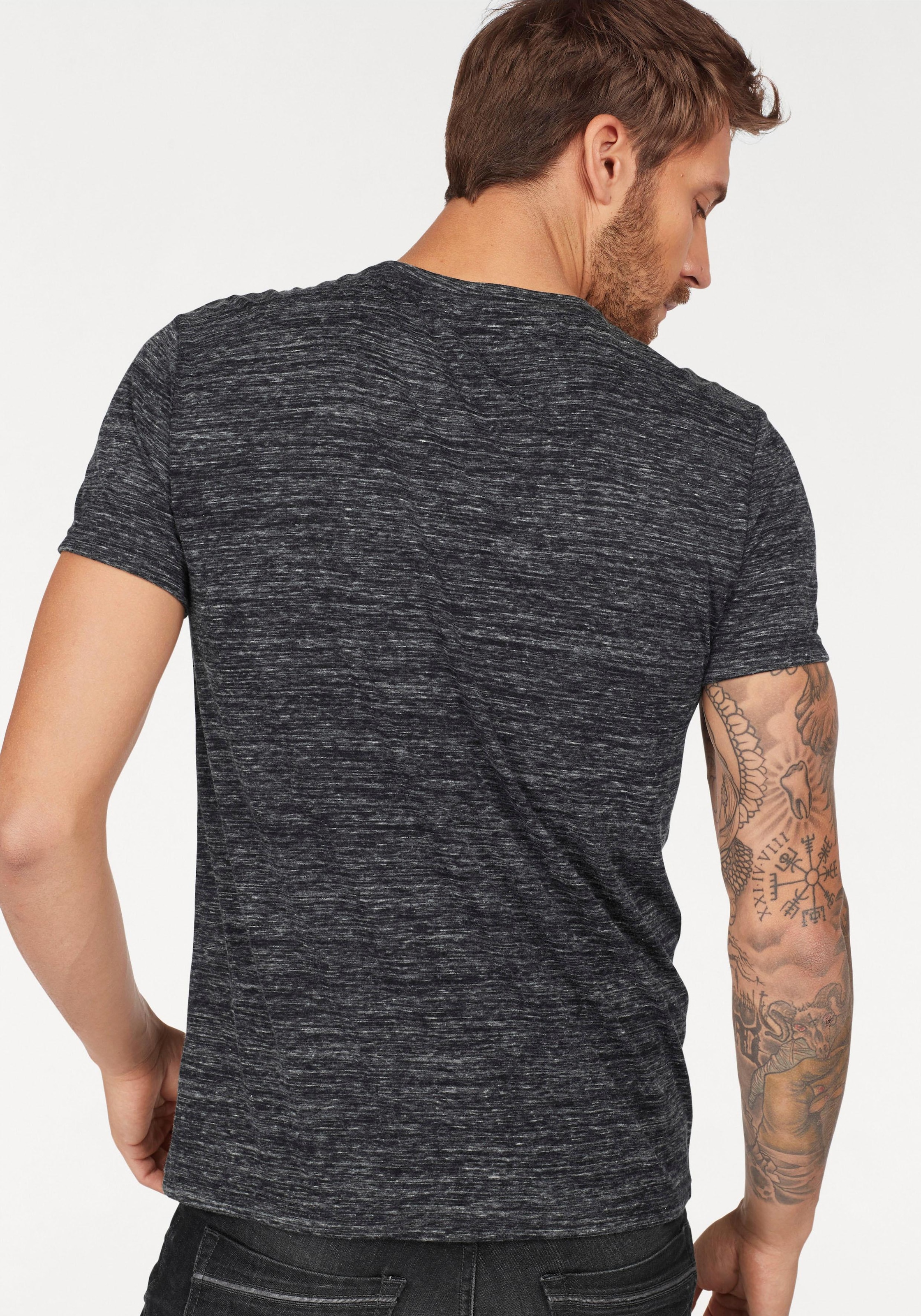 Bruno Banani T-Shirt, Kurzarm, Slim Fit, unifarben, Rundhalsausschnitt