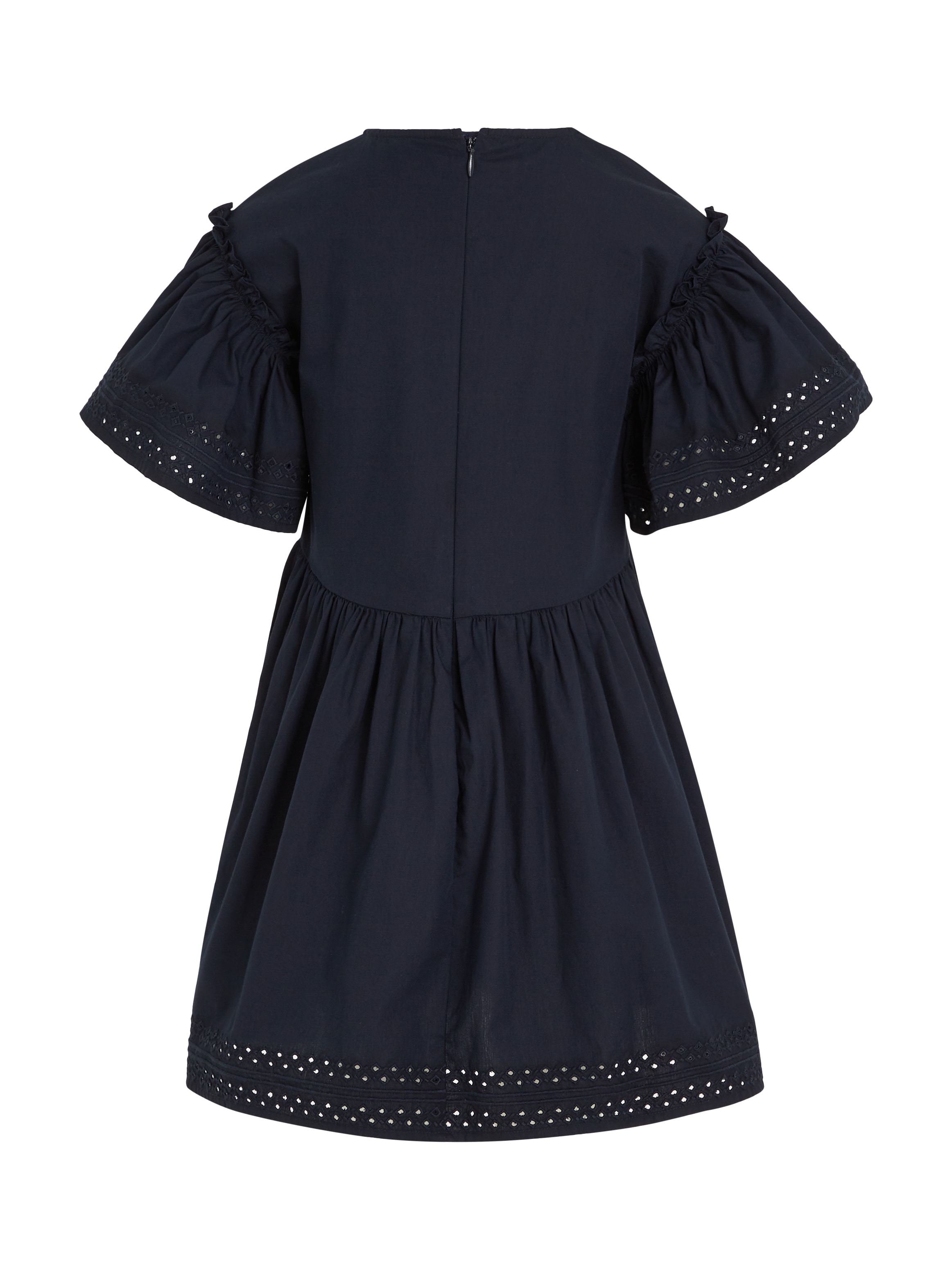 Tommy Hilfiger A-Linien-Kleid »BRODERIE ANGLAISE DRESS SS«, Kinder bis 16 Jahre mit Logostickerei