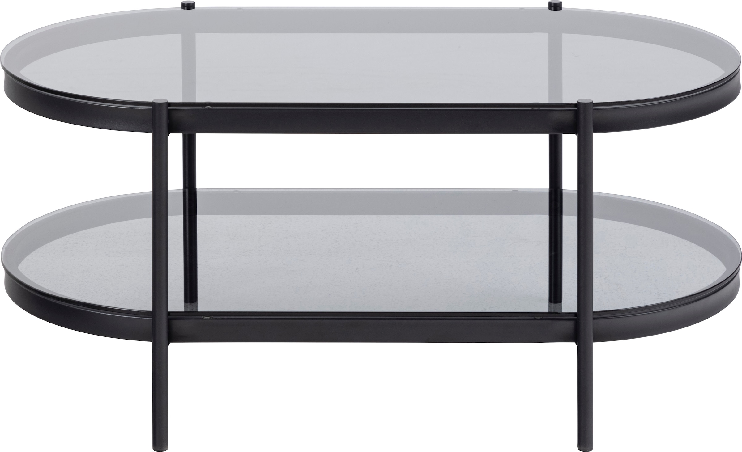 ACTONA GROUP Couchtisch 1 Stk. tlg. tischplatte aus gehärtetem Rauchglas.Ov günstig online kaufen