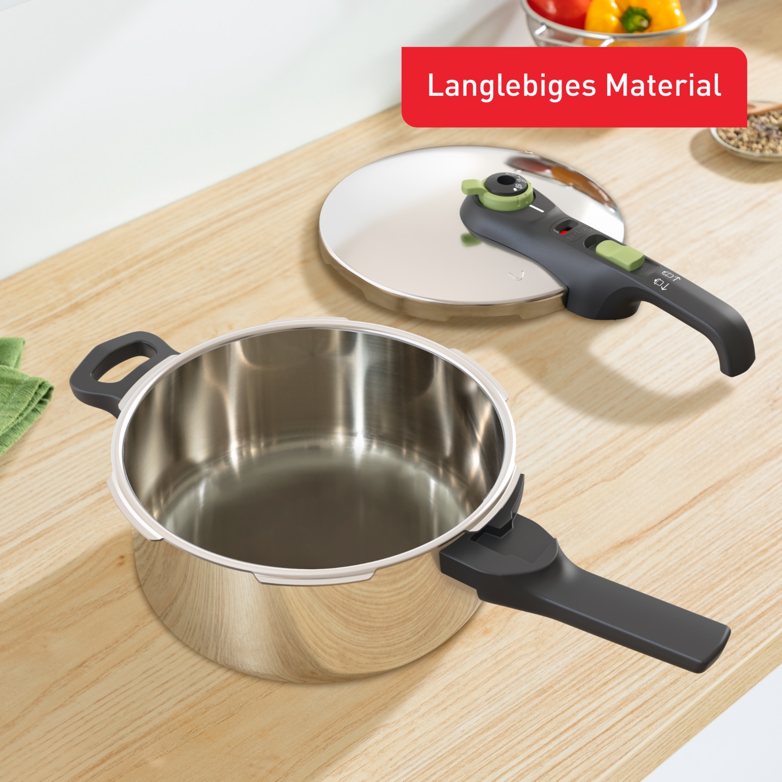 Tefal Schnellkochtopf »Secure Trendy« 1 Stk. tlg. Edelstahl
