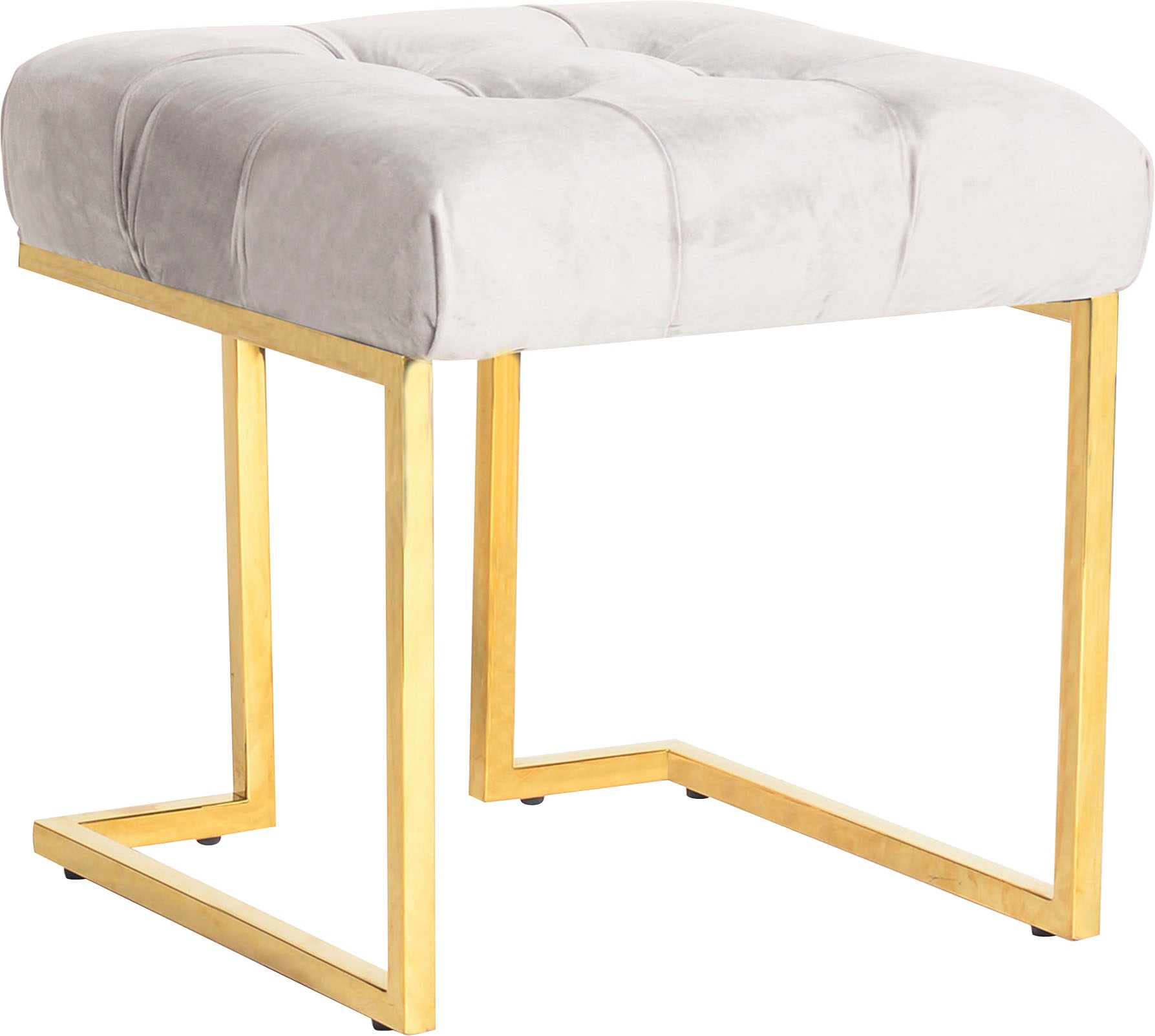 Kayoom Sitzhocker »Hocker Rare, Edler Touch durch goldenes Gestell«, (1 St. günstig online kaufen