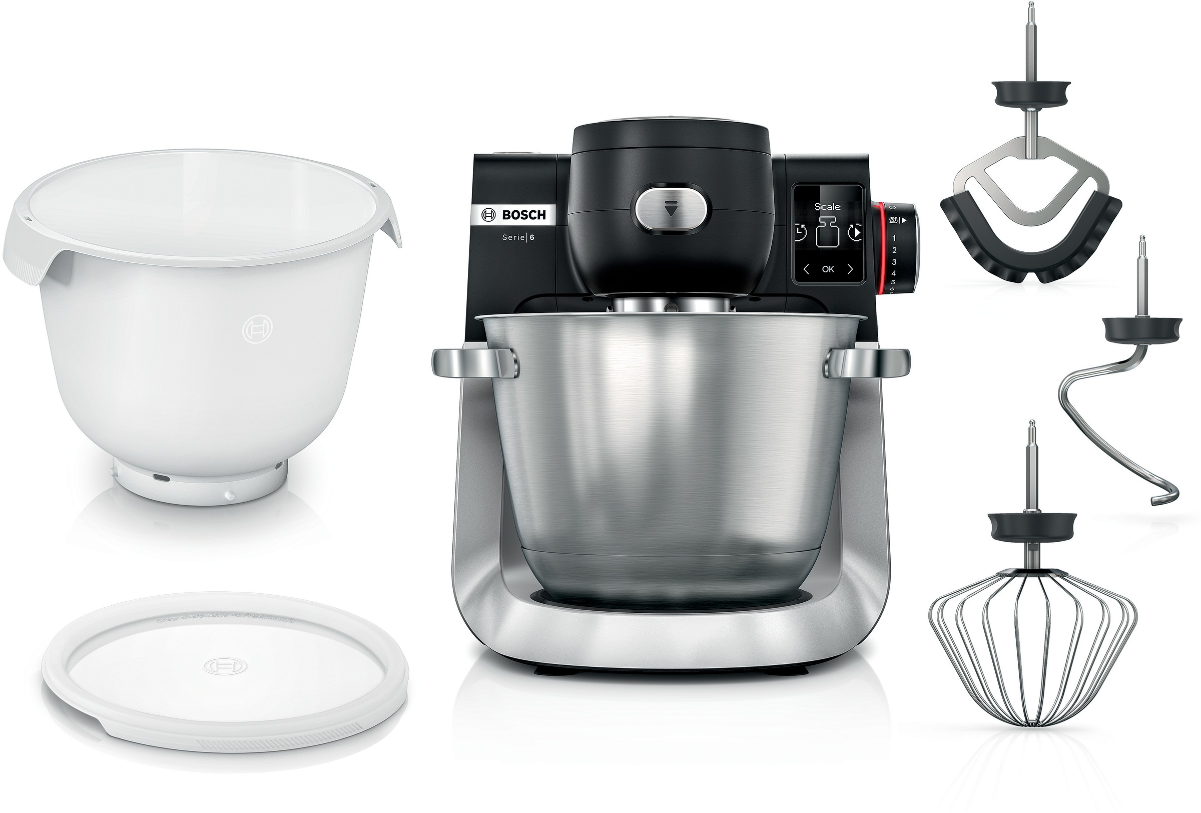 BOSCH Küchenmaschine »Serie 6 MUMS6ZS18, 2 Schüsseln (Edelst/Kunstst), inte günstig online kaufen