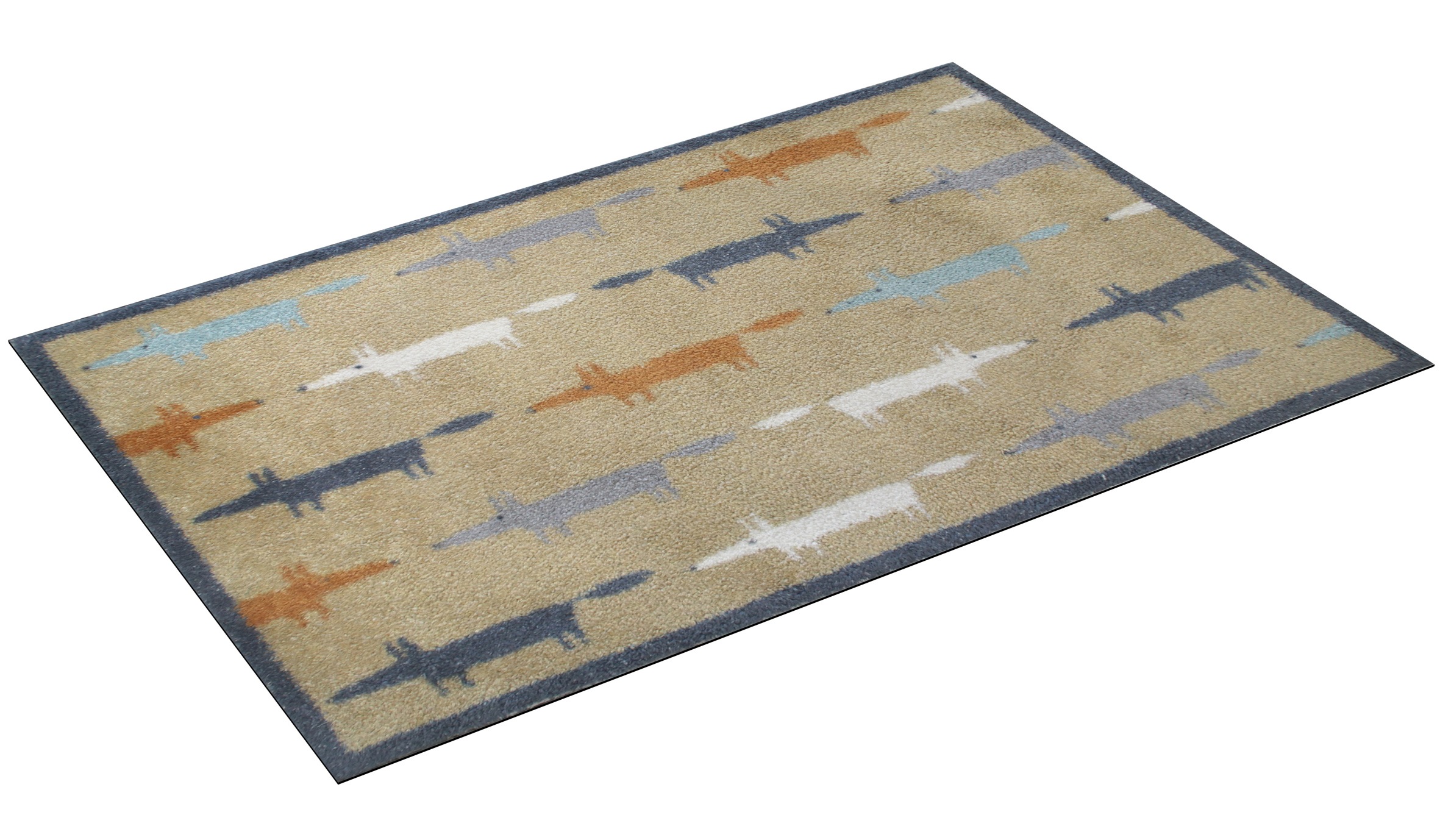 Turtle Mat Fußmatte »Running Mr Fox Multi«, rechteckig, 9 mm Höhe