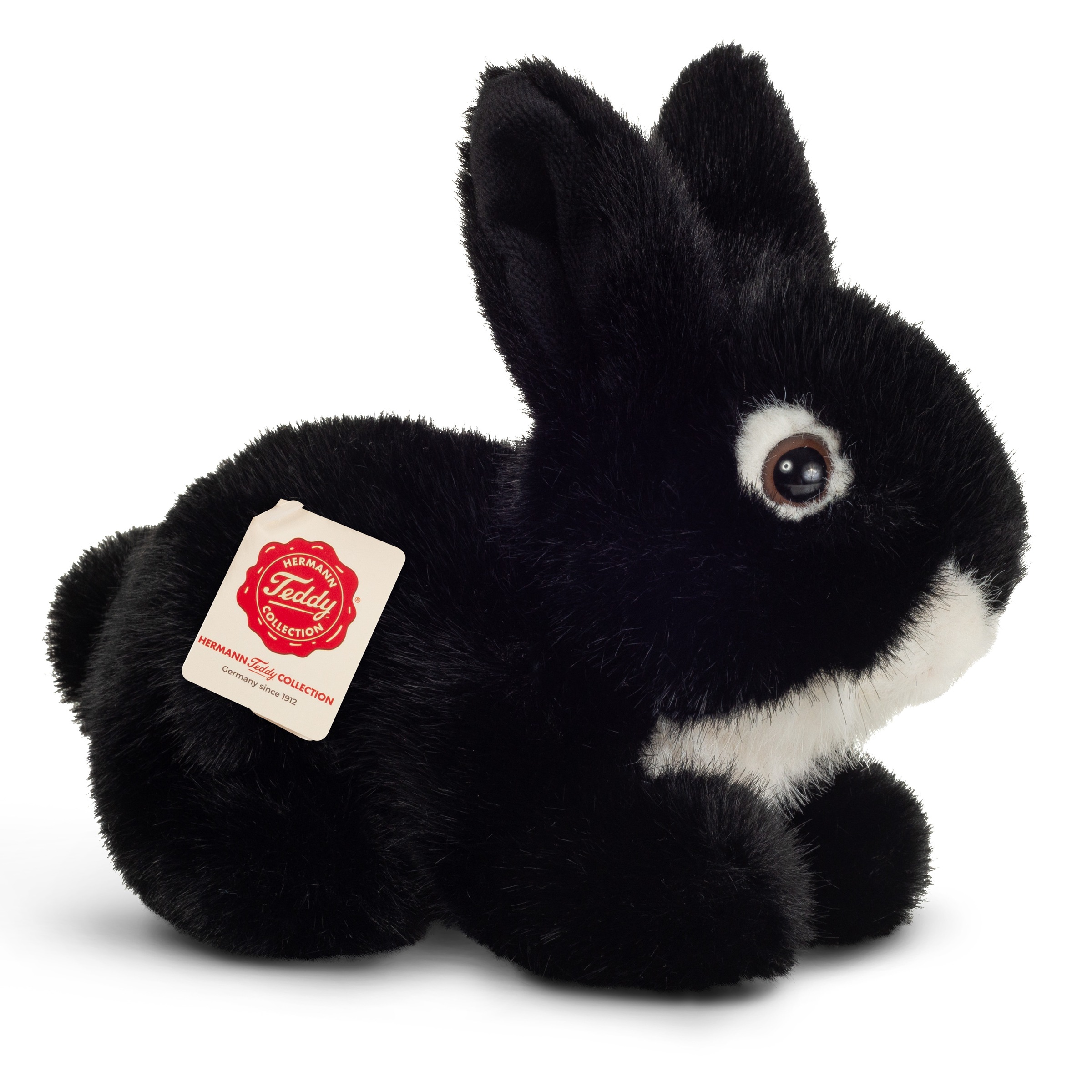 Teddy Hermann® Kuscheltier »Hase, sitzend, schwarz, 17 cm« zum Teil aus recyceltem Material