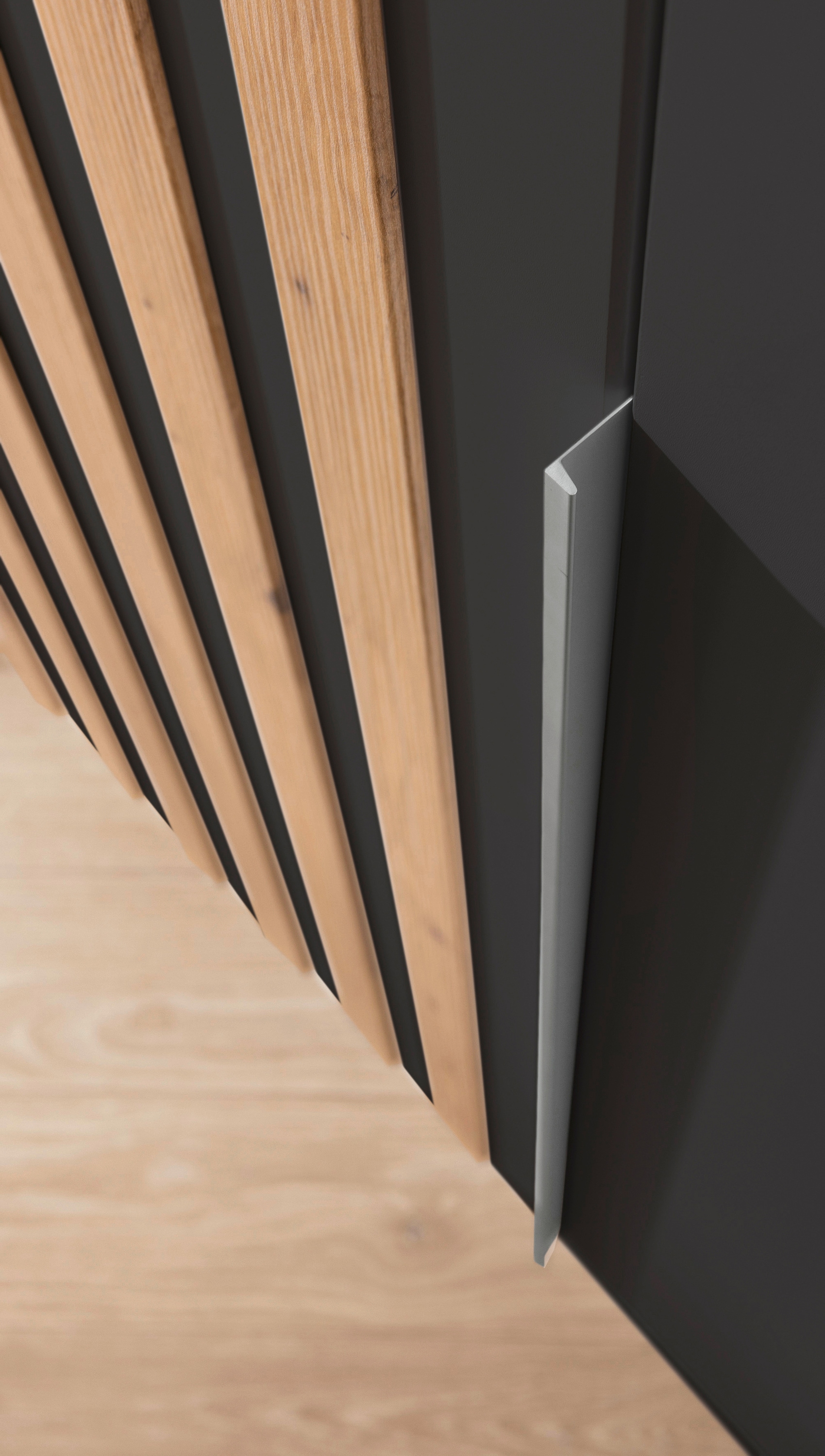 rauch Drehtürenschrank »Kleiderschrank Schrank Garderobe Garderobenschrank LAMELLA«, elegante Lamellen-Auflage in 3D Akustikpaneel Optik MADE IN GERMANY