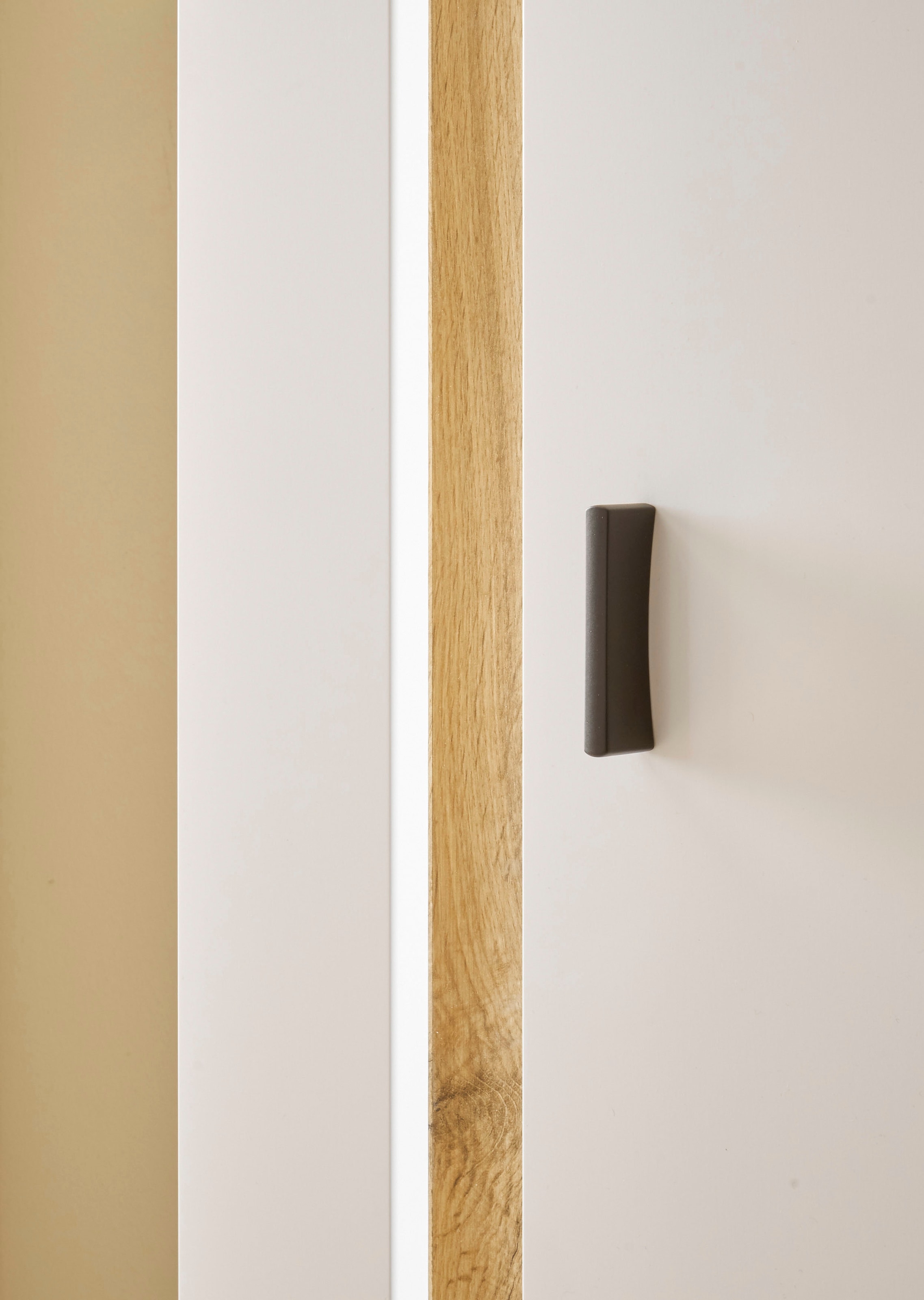 INOSIGN Wohnwand »LONG ISLAND«, (Set, 4 St.), in moderner Trendfarbe,inklusive senkrechter Beleuchtung,Breite 330 cm