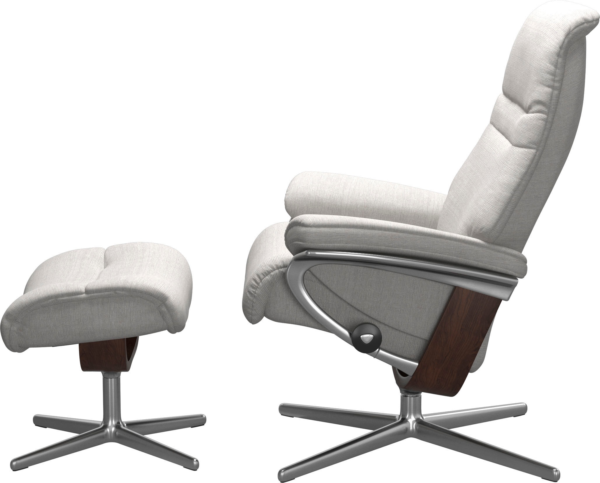Stressless® Fußhocker »Sunrise«, mit Cross Base, Größe S, M & L, Holzakzent Braun