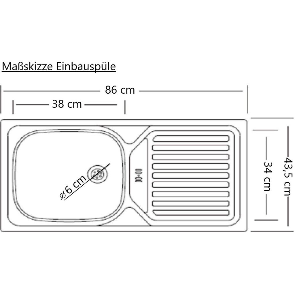 HELD MÖBEL Küchenzeile »Wien«, Breite 350 cm, wahlweise mit E-Geräten und Induktion