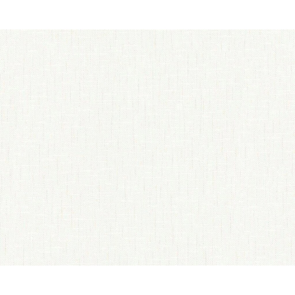 living walls Schaumtapete »OK«, uni-einfarbig, Tapete Weiß leicht strukturiert