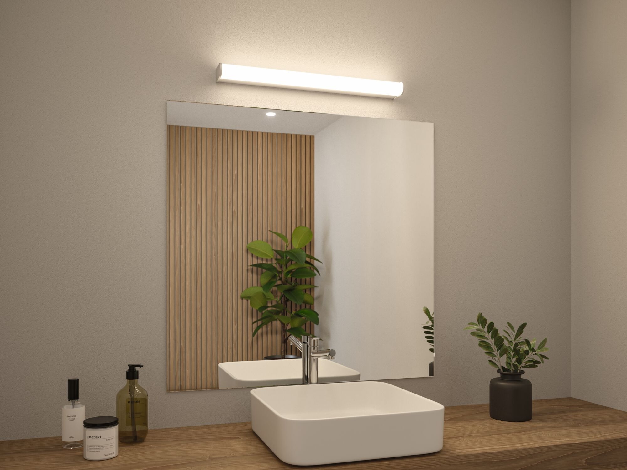 Paulmann LED Wandleuchte »Selection Bathroom LED Wandleuchte Arneb IP44 3000K 1000lm 230V 12,5 W« 1 Stk. Warmweiß