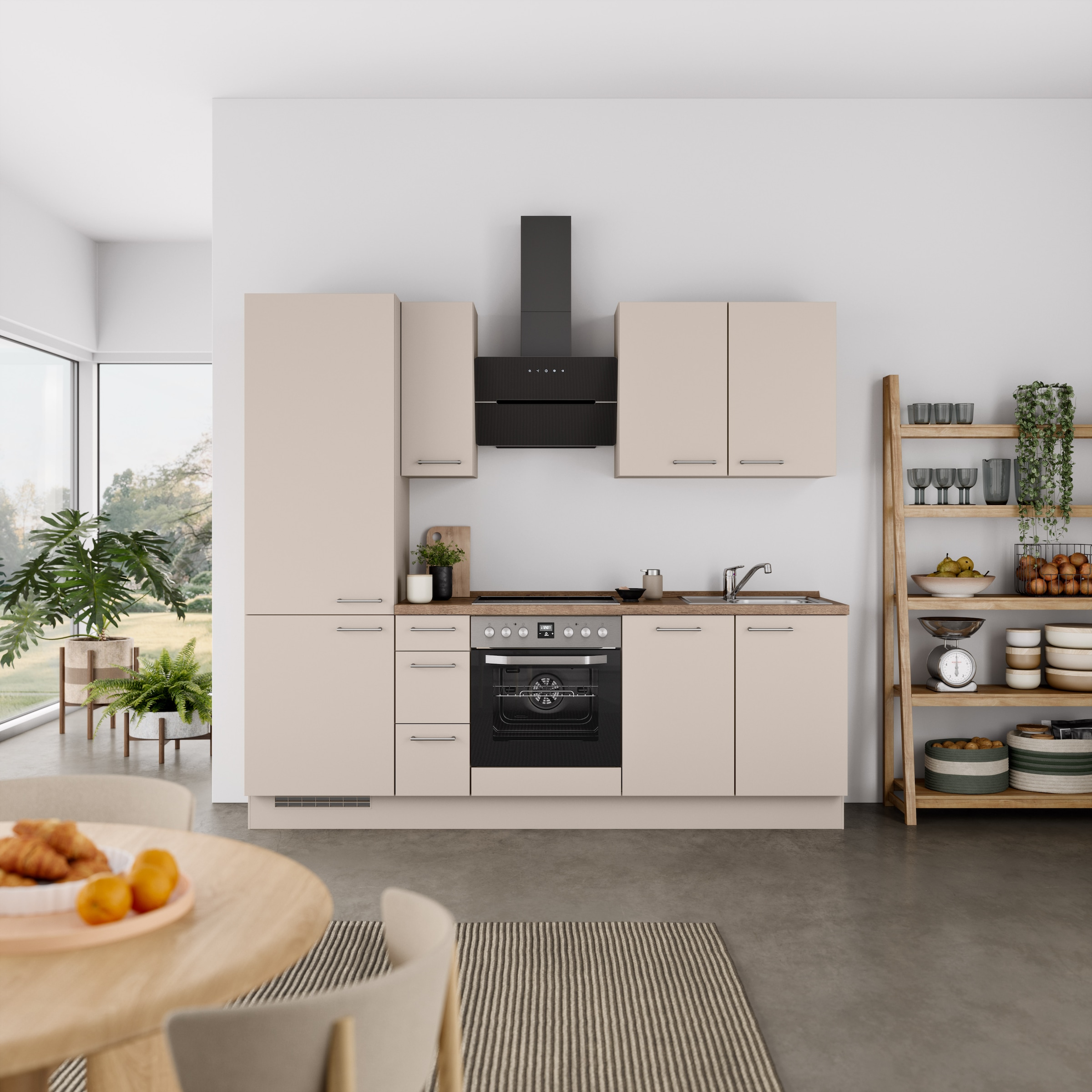 nobilia® Küchenzeile »"Laser II", Ausrichtung wählbar, Breite 240 cm« vormo günstig online kaufen