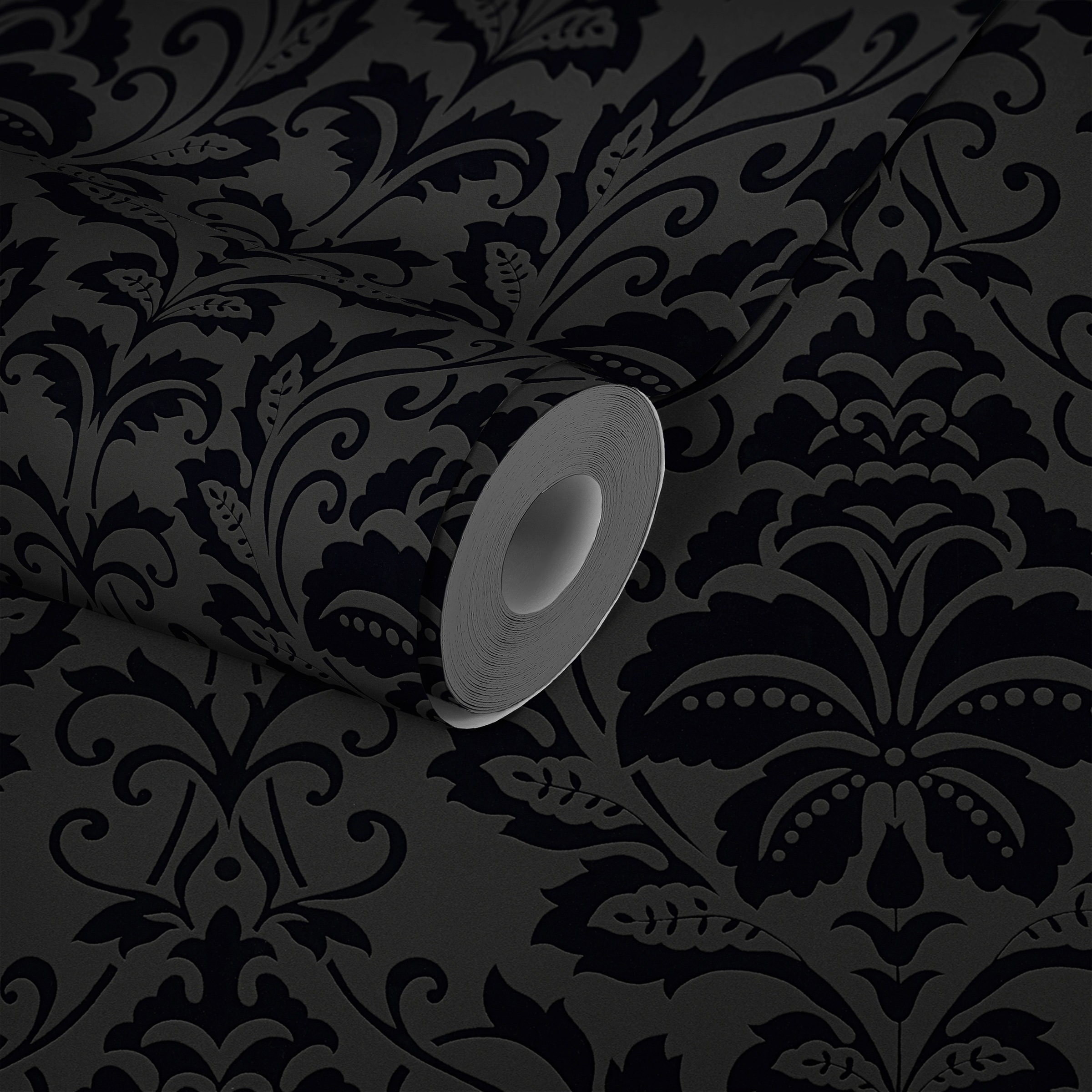 living walls Vliestapete »Black & White«, Barock-ornamental-gemustert, Ornament Tapete Barock Tapeten Wohnzimmer Schlafzimmer Küche modern