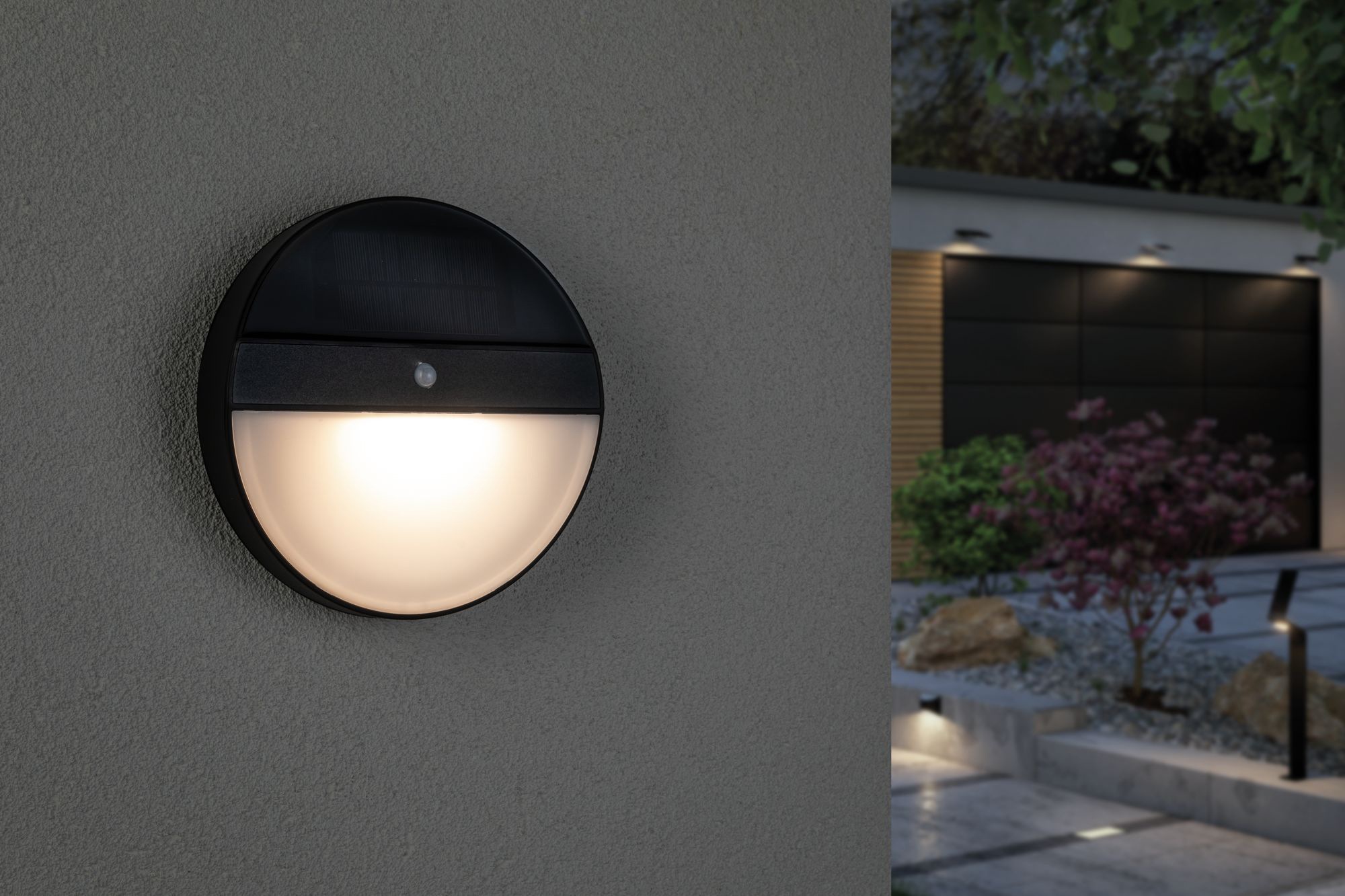 Paulmann LED Außen-Wandleuchte »Elois«, 1 flammig, Leuchtmittel LED-Board | LED fest integriert, LED-Board, Solar, mit Bewegungsmelder