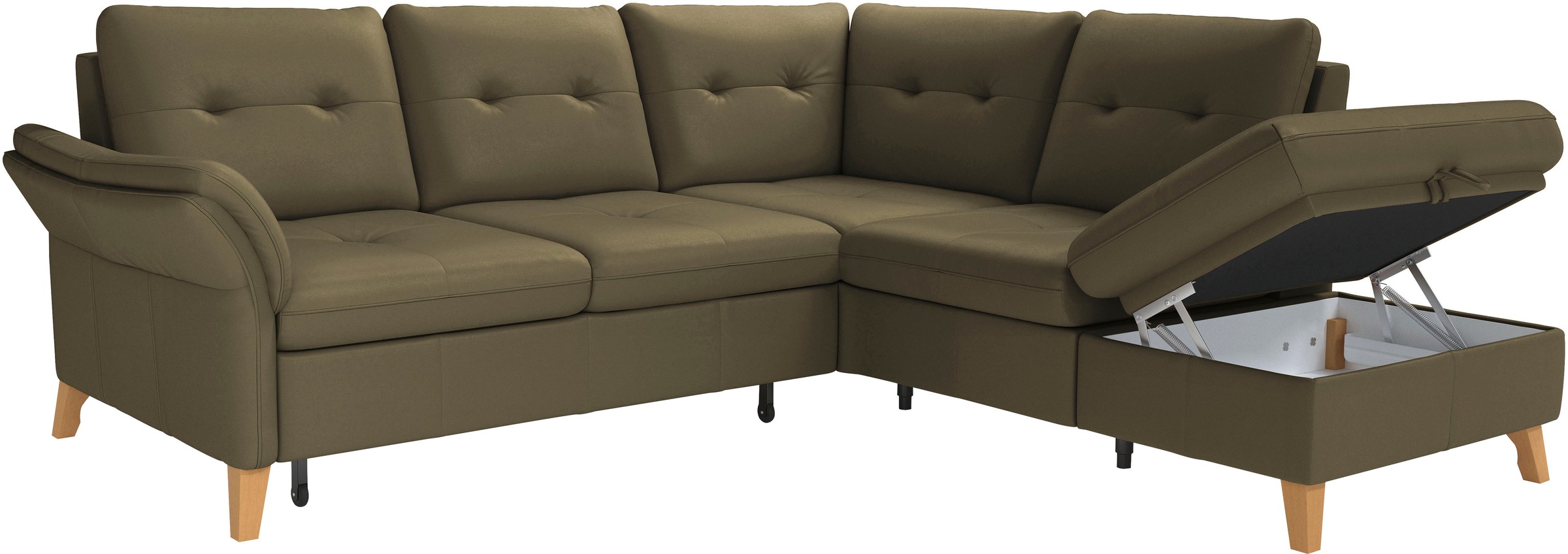 sit&more Ecksofa »Göteborg«, inkl. Sitztiefenverstellung, wahlweise mit Bettfunktion & Bettkasten