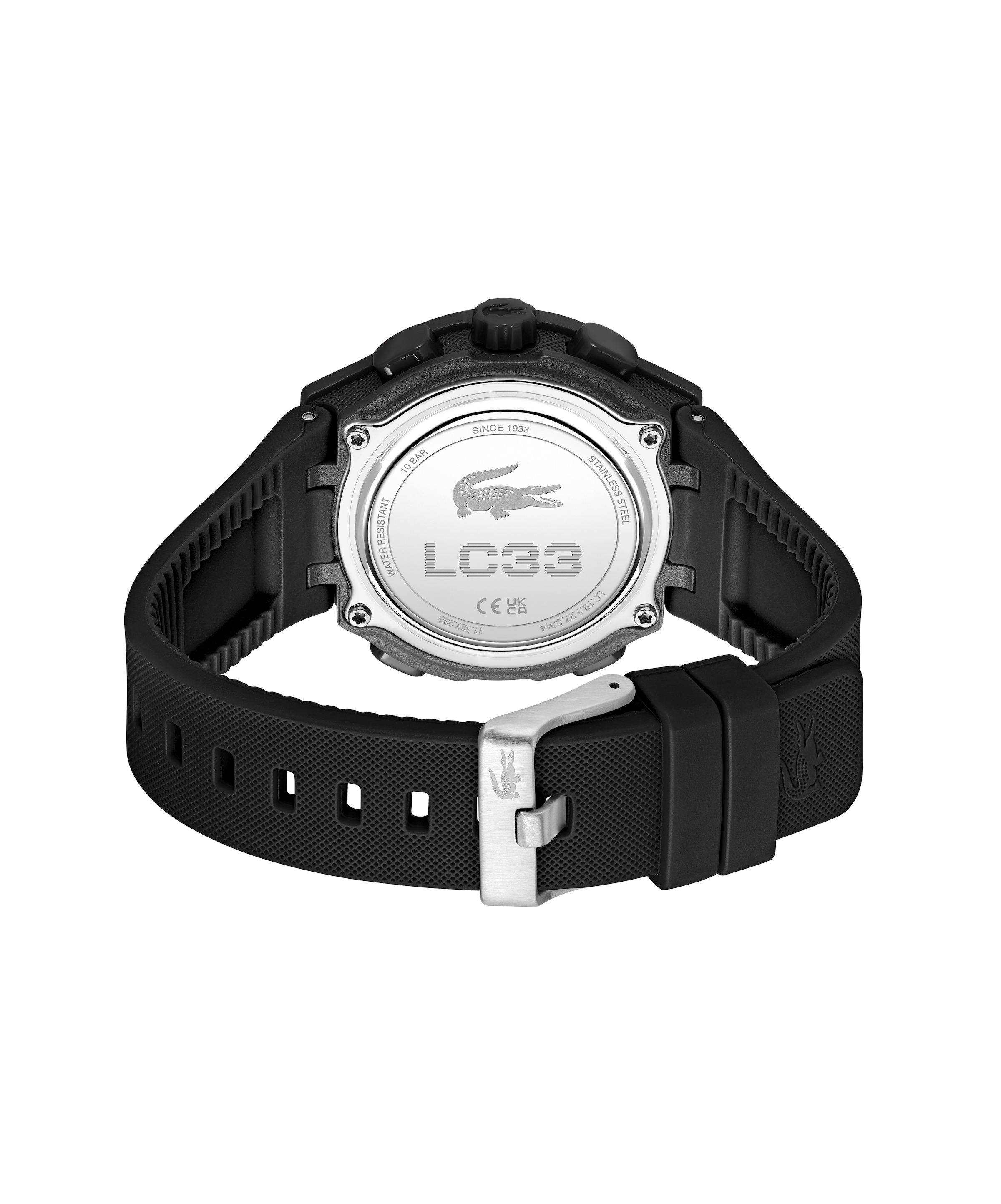 Lacoste Digitaluhr »LC33« Quarzuhr, Armbanduhr, Damenuhr, Herrenuhr, Silikonarmband, digital