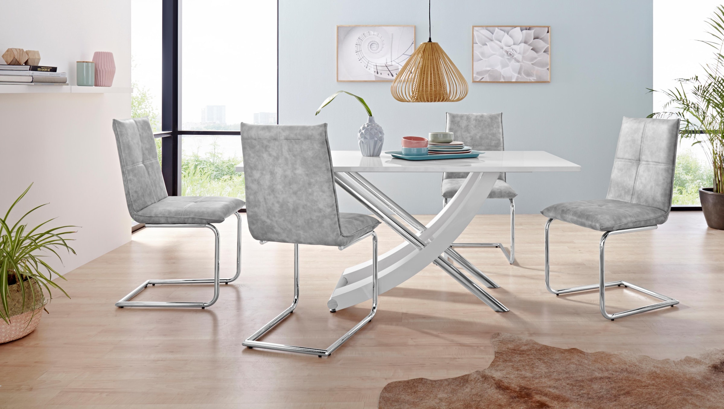 INOSIGN Esstisch »Kaleo, TOPSELLER!«, (Tisch, Esstisch), Breite 160 cm, modernes Design, stabil, Hochglanz