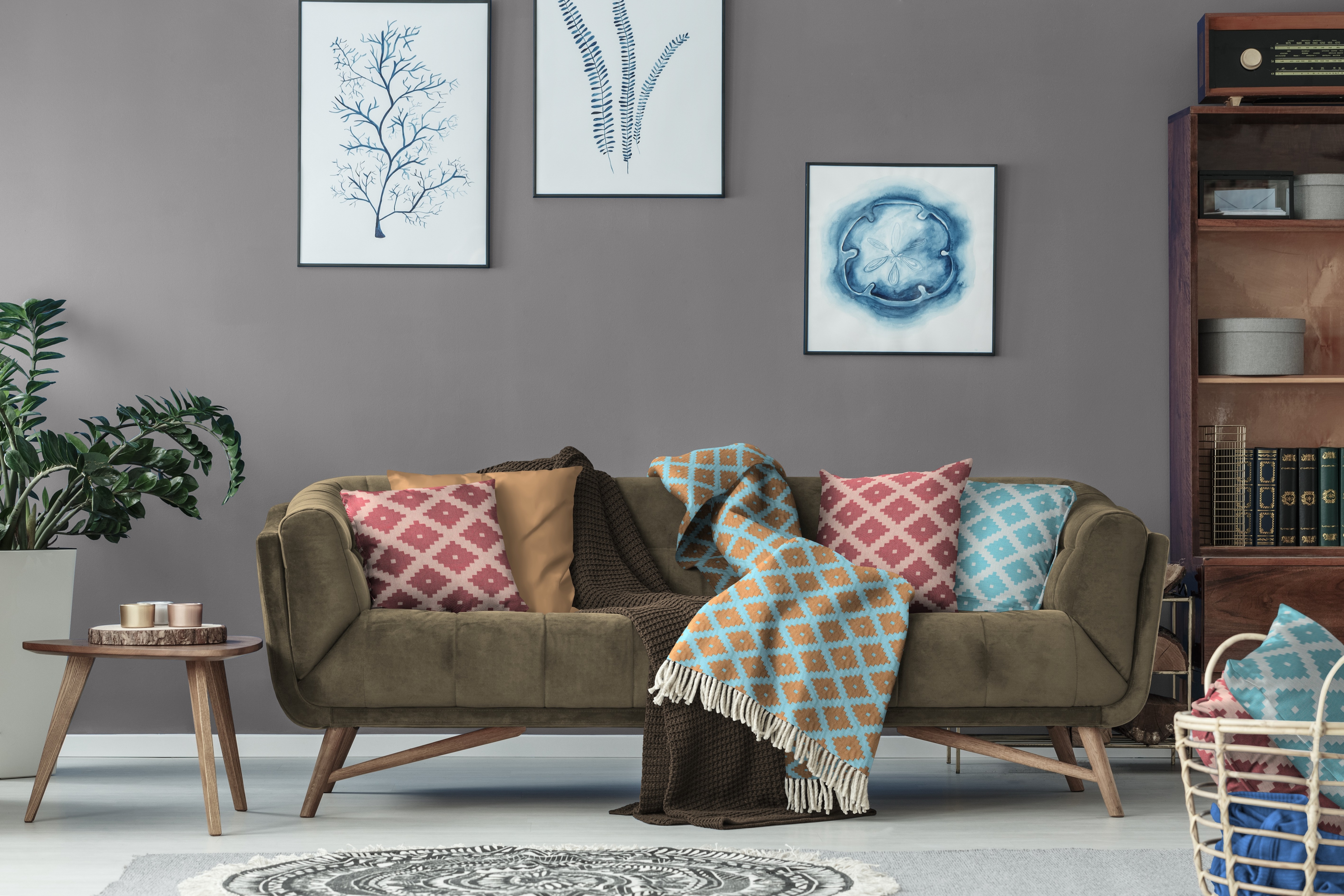 Adam Wohndecke "Maroccan Shiraz" mit aufregendem Muster, Kuscheldecke günstig online kaufen