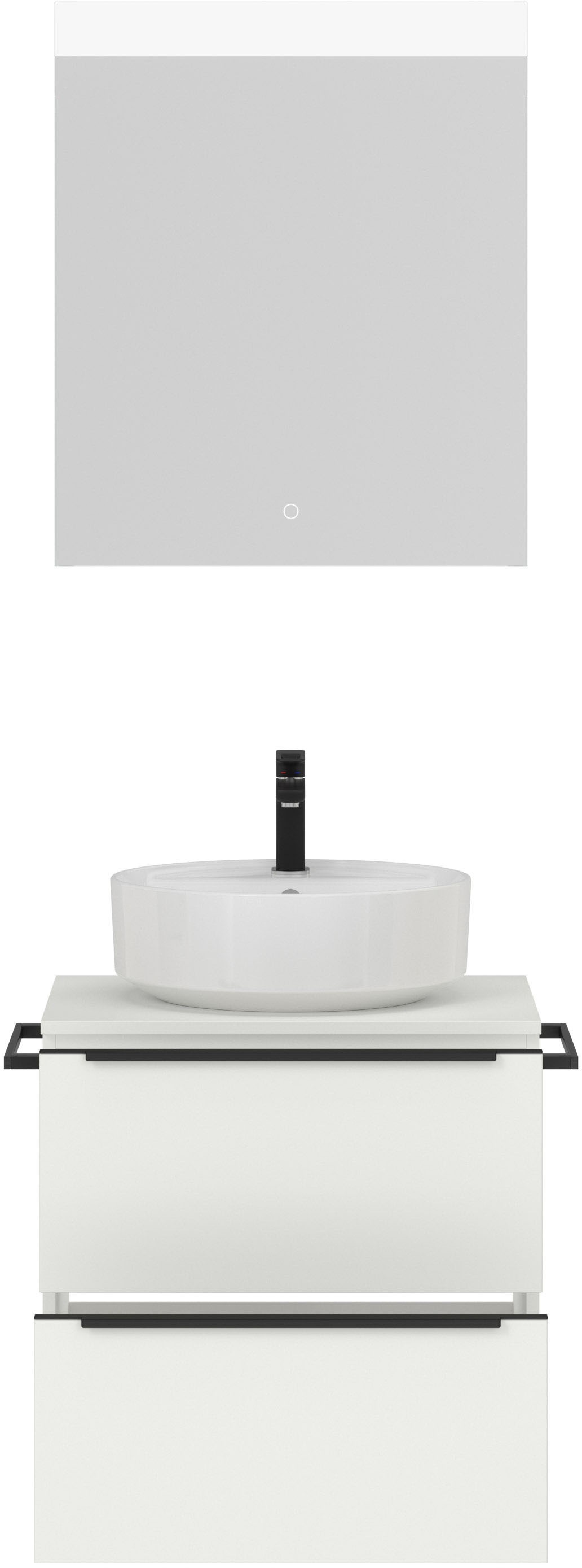 nobilia® Badmöbel-Set »Alvene« vormontiert, mit Soft-Close, 2 Stk. tlg.