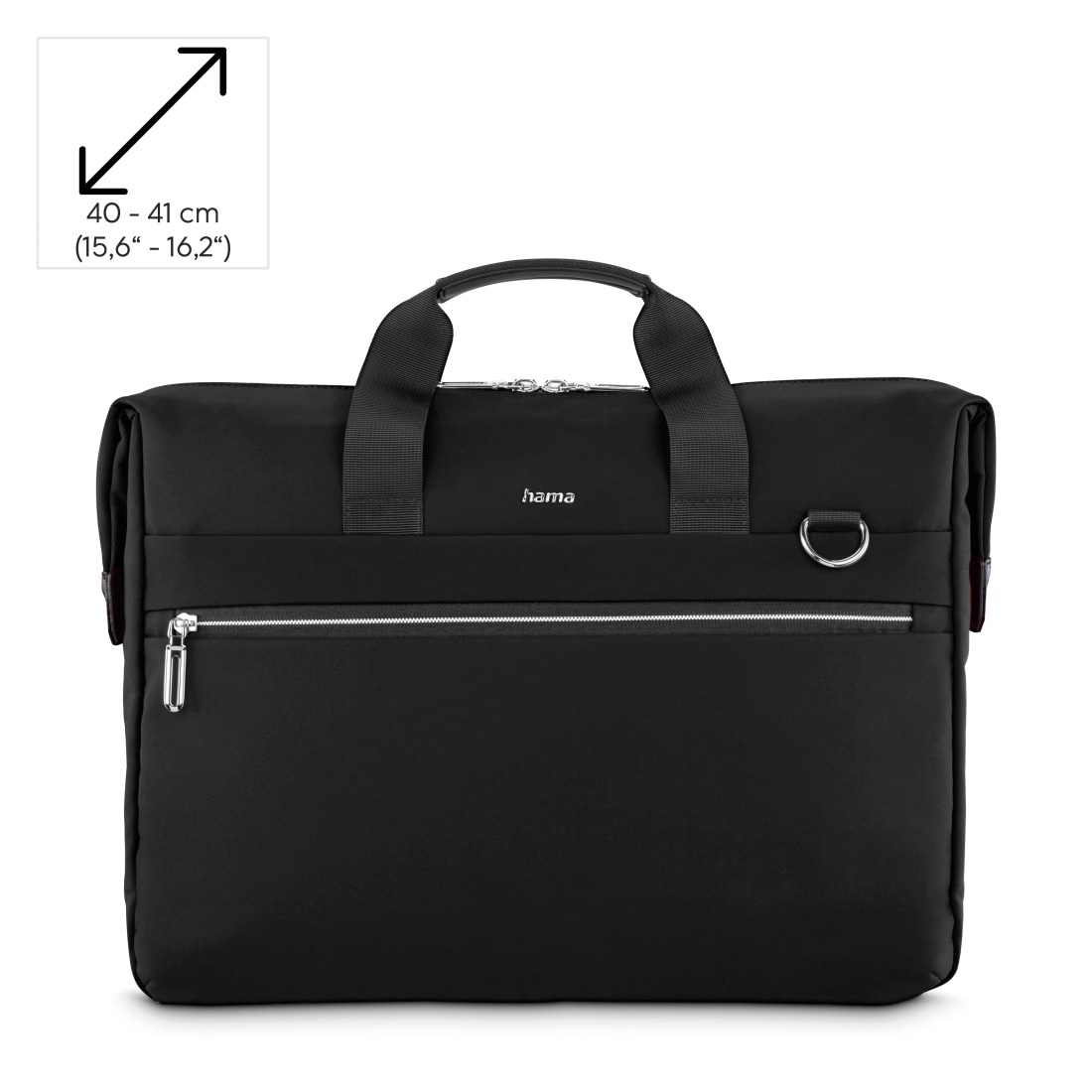 Hama Notebookrucksack »Laptoptasche (40 – 41 cm (15,6 – 16,2“), wasserabweisend, gepolstert)« extralanger Reißverschluss