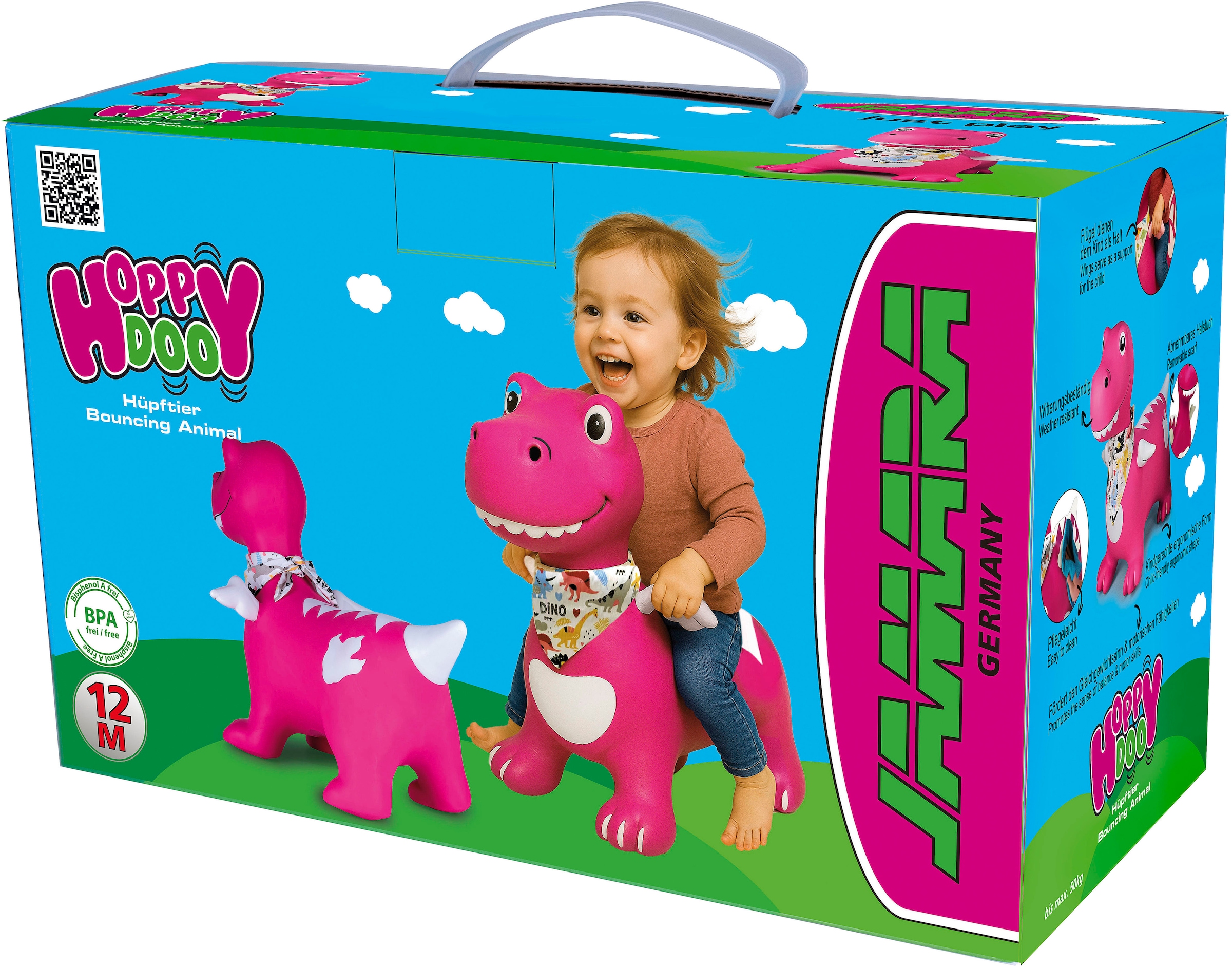 Jamara Hüpftier »Dino mit Flügel HoppyDoo, mit Pumpe«