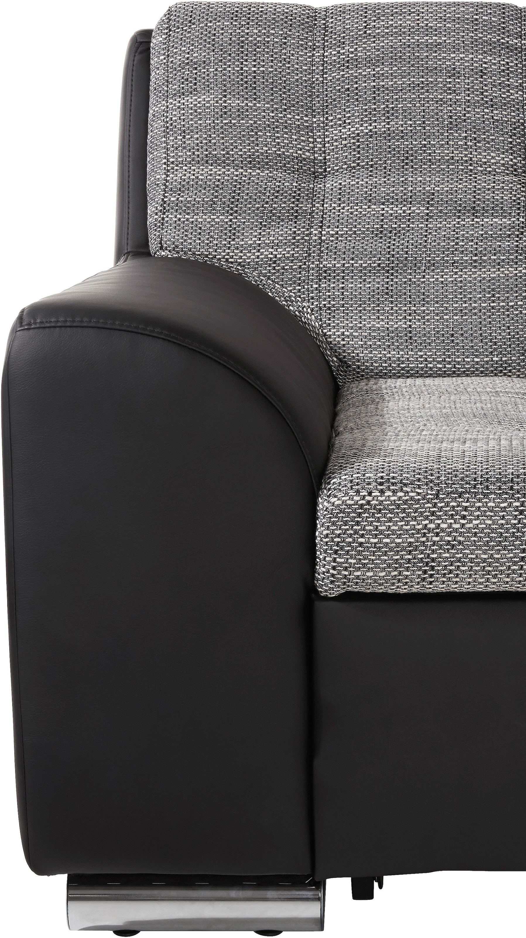 DOMO collection Ecksofa Treviso, wahlweise mit Bettfunktion, incl. Zierkissen