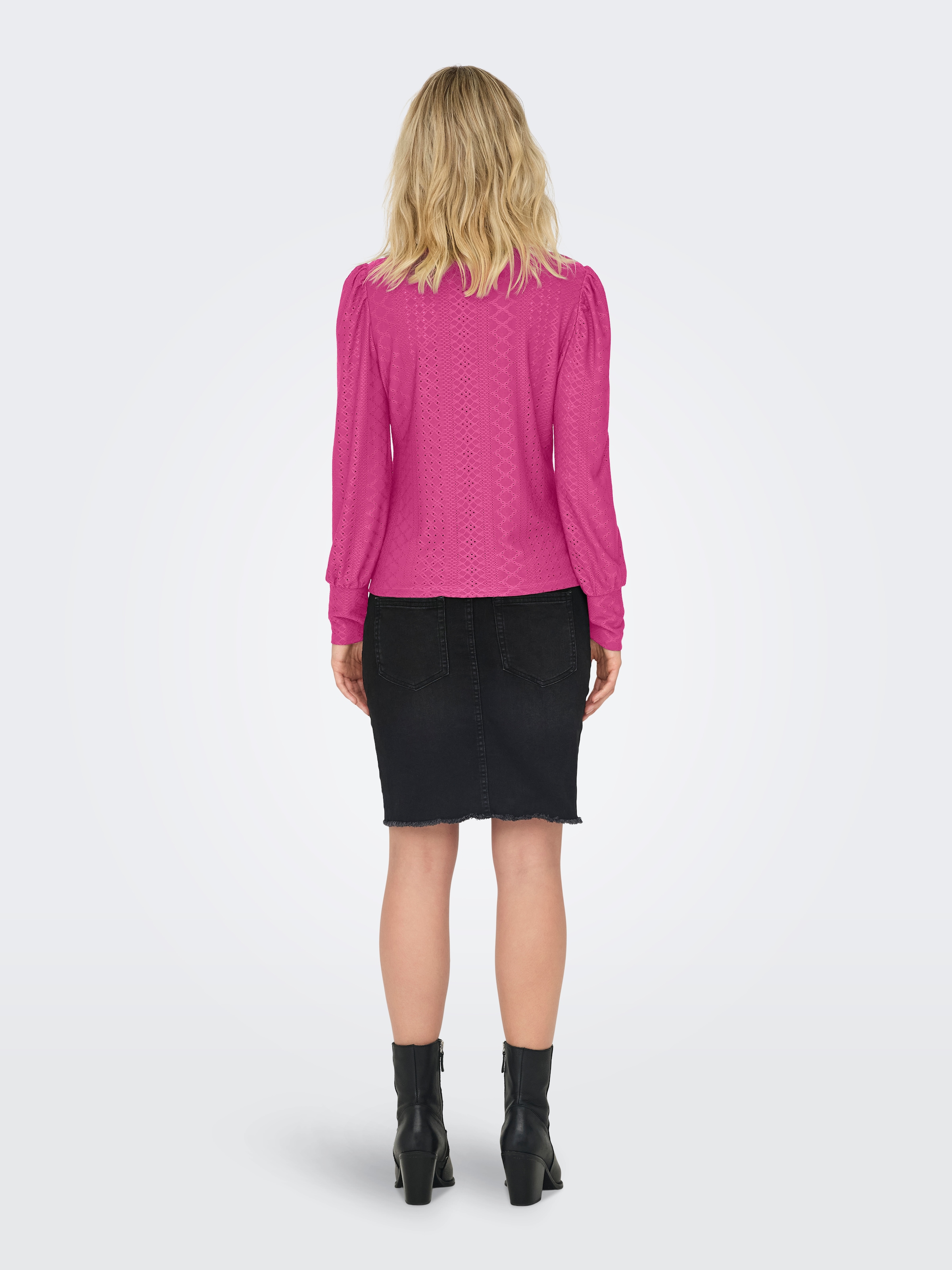 ONLY Blusenshirt »ONLSANDRA L/S PUFF TOP JRS NOOS«