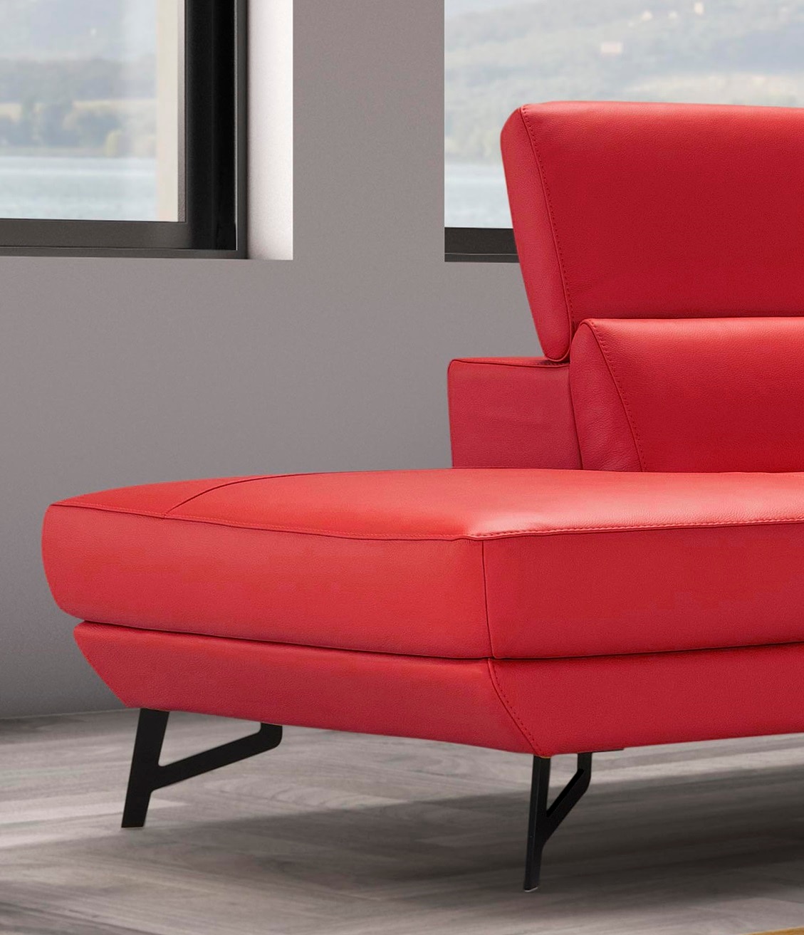 Egoitaliano Ottomane »Narcisa, Designsofa«, mit verstellbarer Kopfstütze, Solitärmöbel als Blickfang