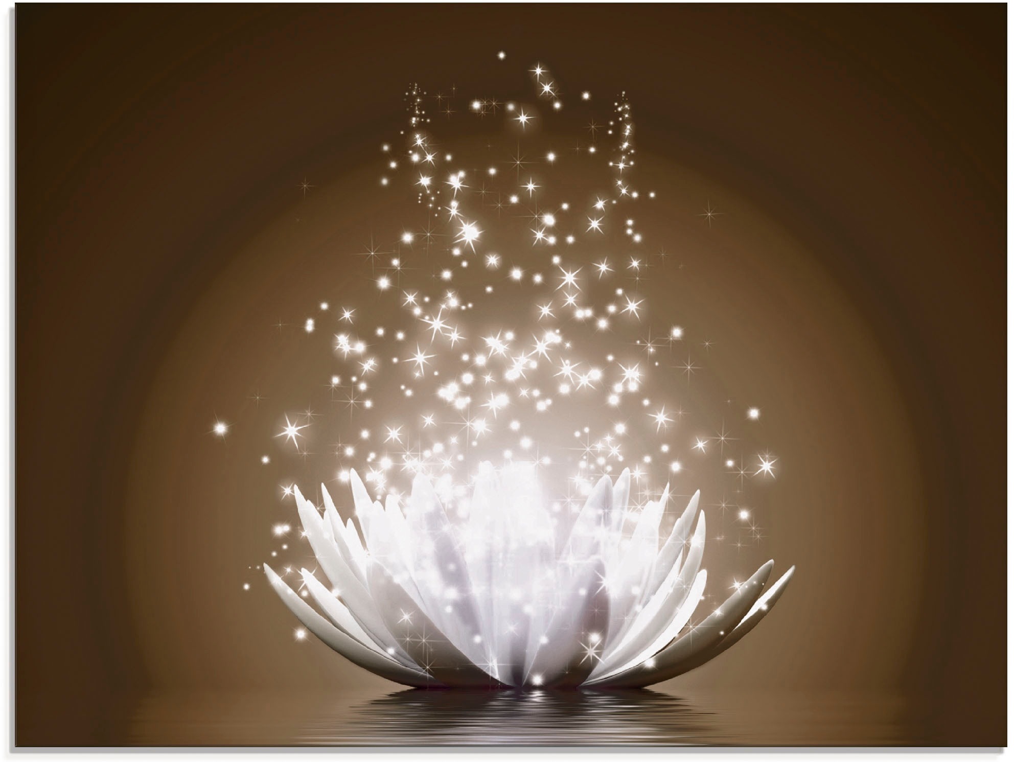 Artland Glasbild "Magie der Lotus-Blume", Blumen, (1 St.), in verschiedenen günstig online kaufen
