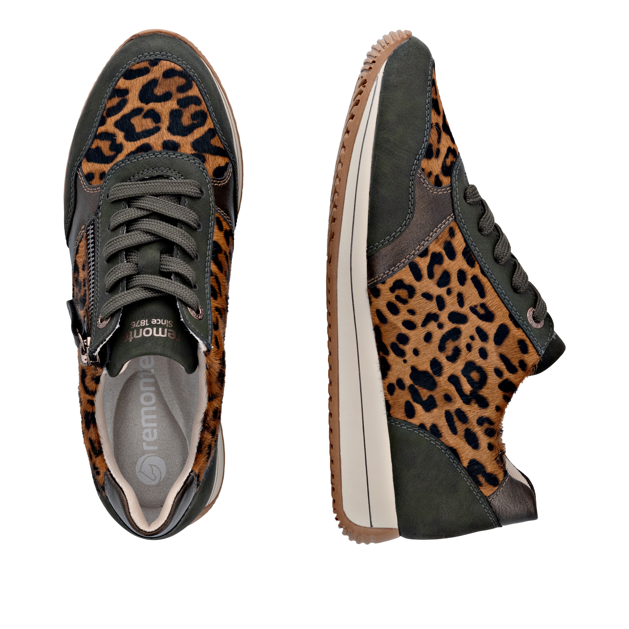 Remonte Keilsneaker  Schnürschuh, Halbschuh, Casual-Sneaker mit Innenreißverschluss