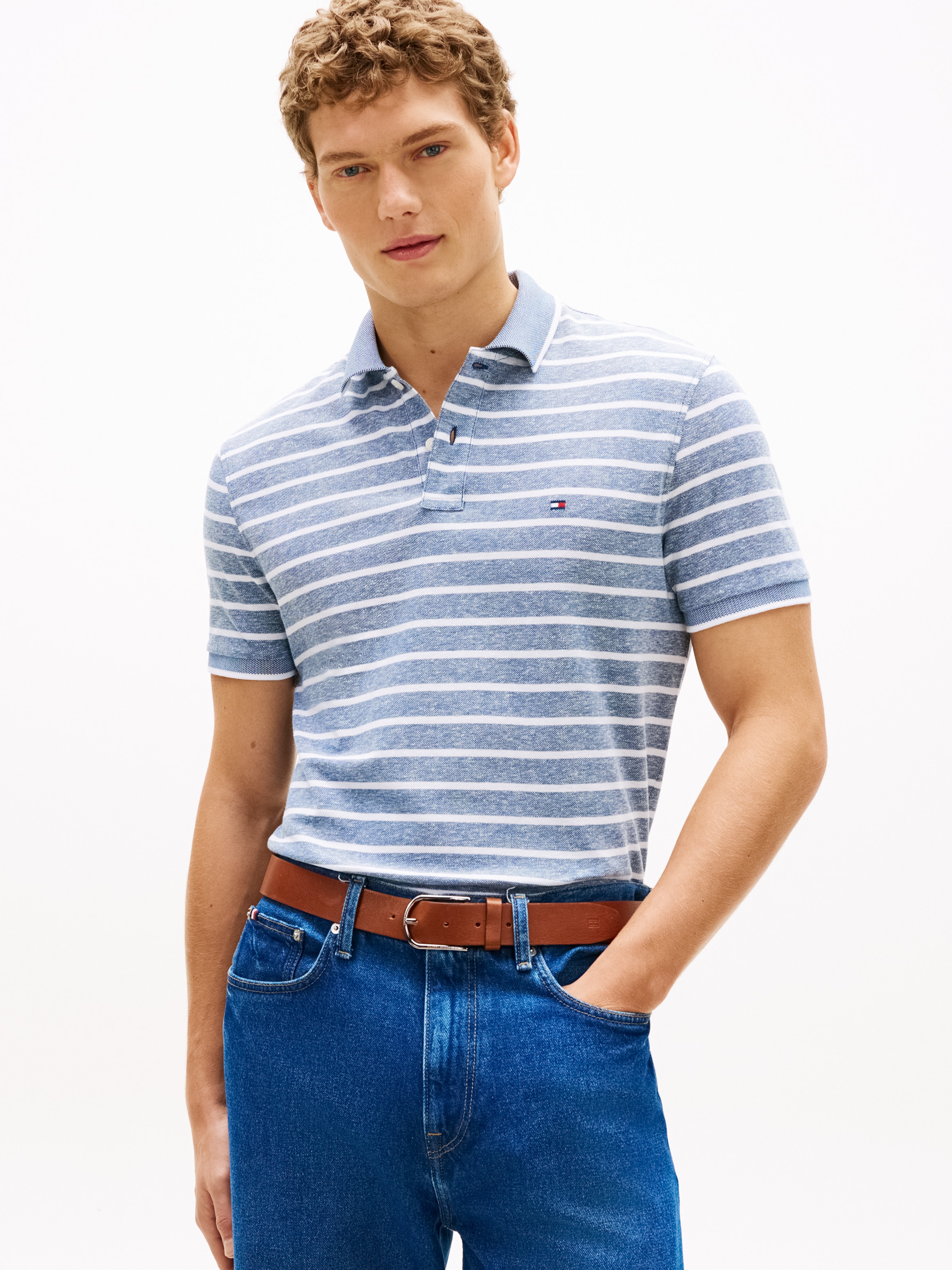Tommy Hilfiger Poloshirt »LINEN PIQUE REGULAR«