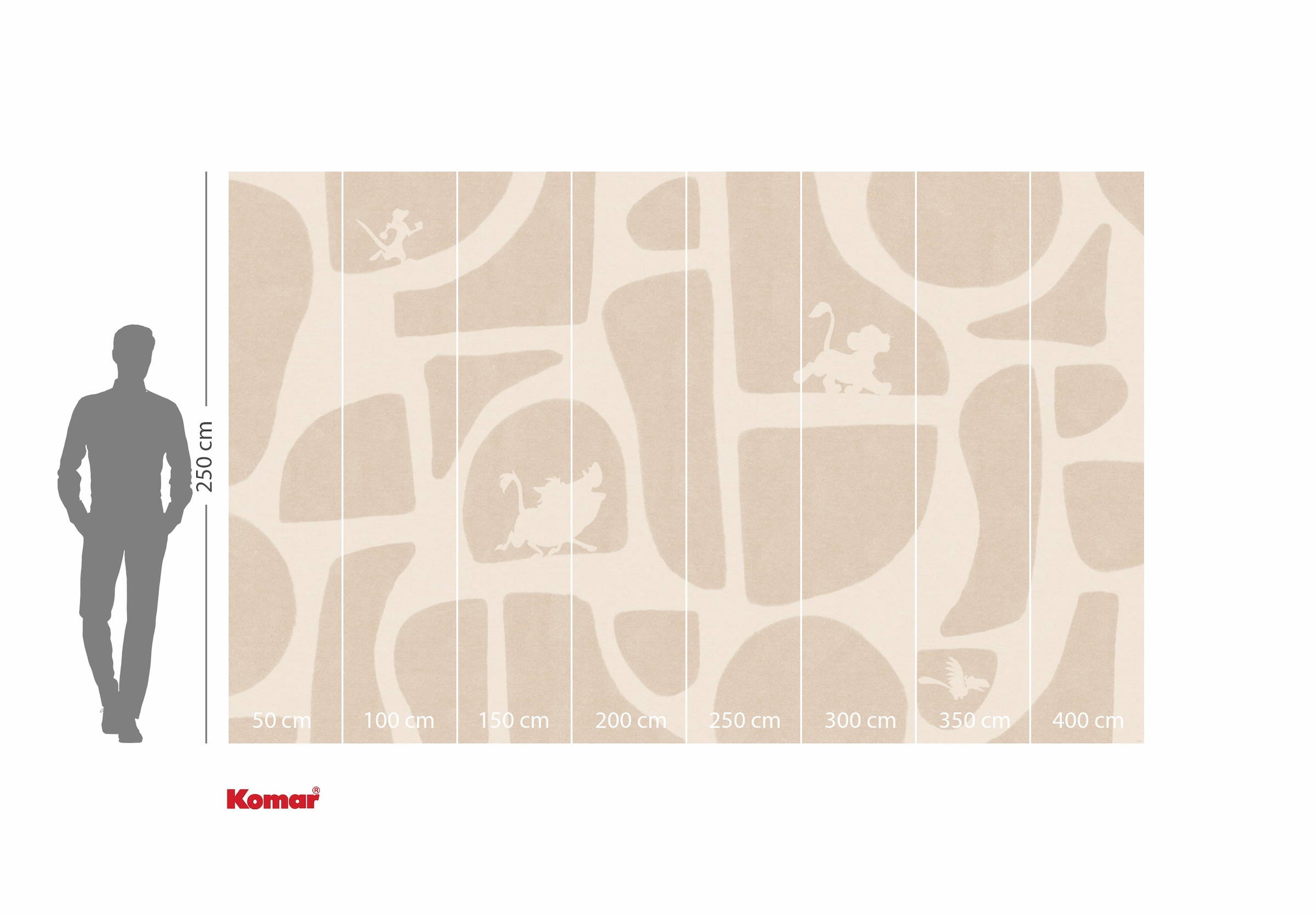 Komar Kindertapete »Disney The Lion King Animals and Shapes«, bedruckt