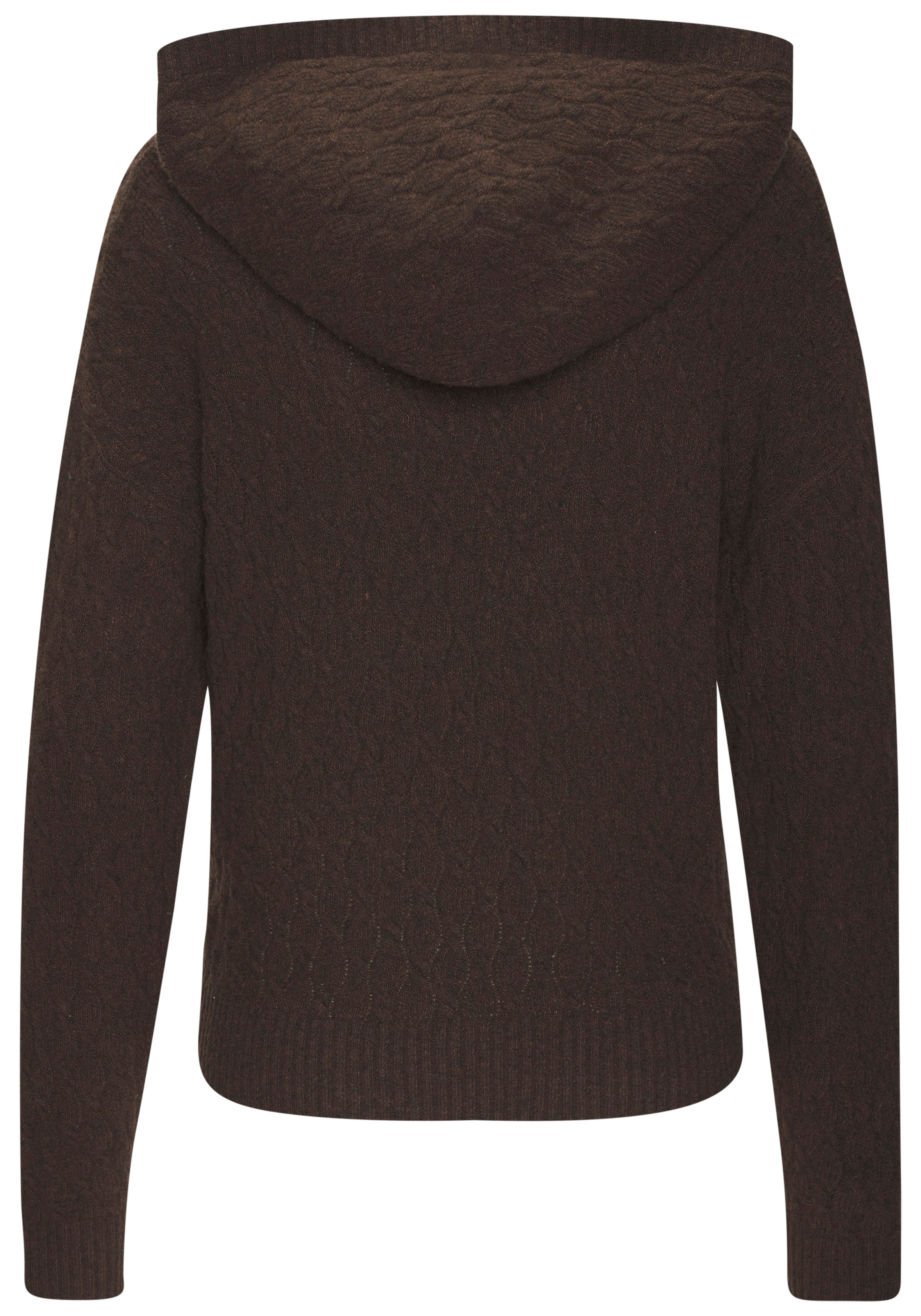 French Connection Kapuzenpullover mit Zopfmuster und Rippbündchen, Loungewear