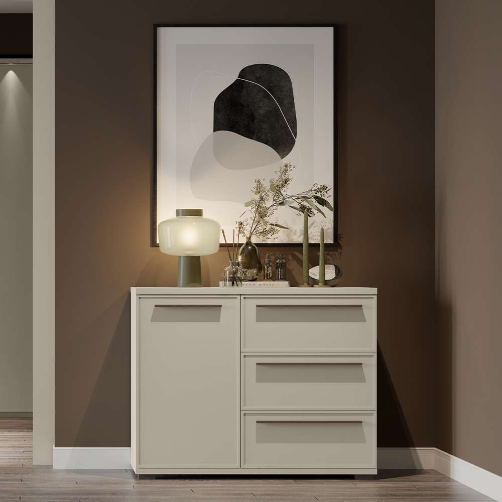 Places of Style Kommode »Opera Kombikommode, Sideboard, Schubladenkommode, Breite 107 cm«, UV lackiert, Soft Close Funktion, Höhenverstellbare Füße