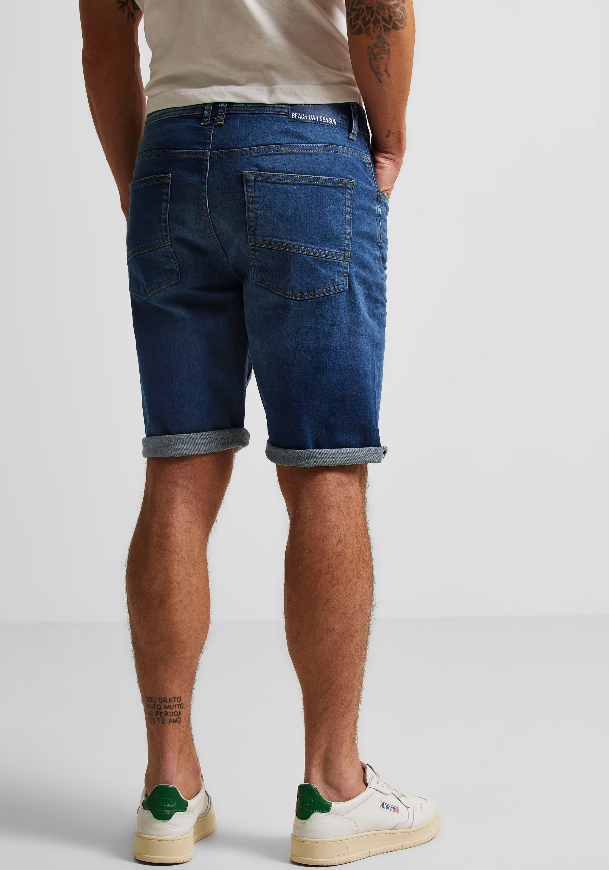 STREET ONE MEN Jeansshorts, im 5-Pocket-Style